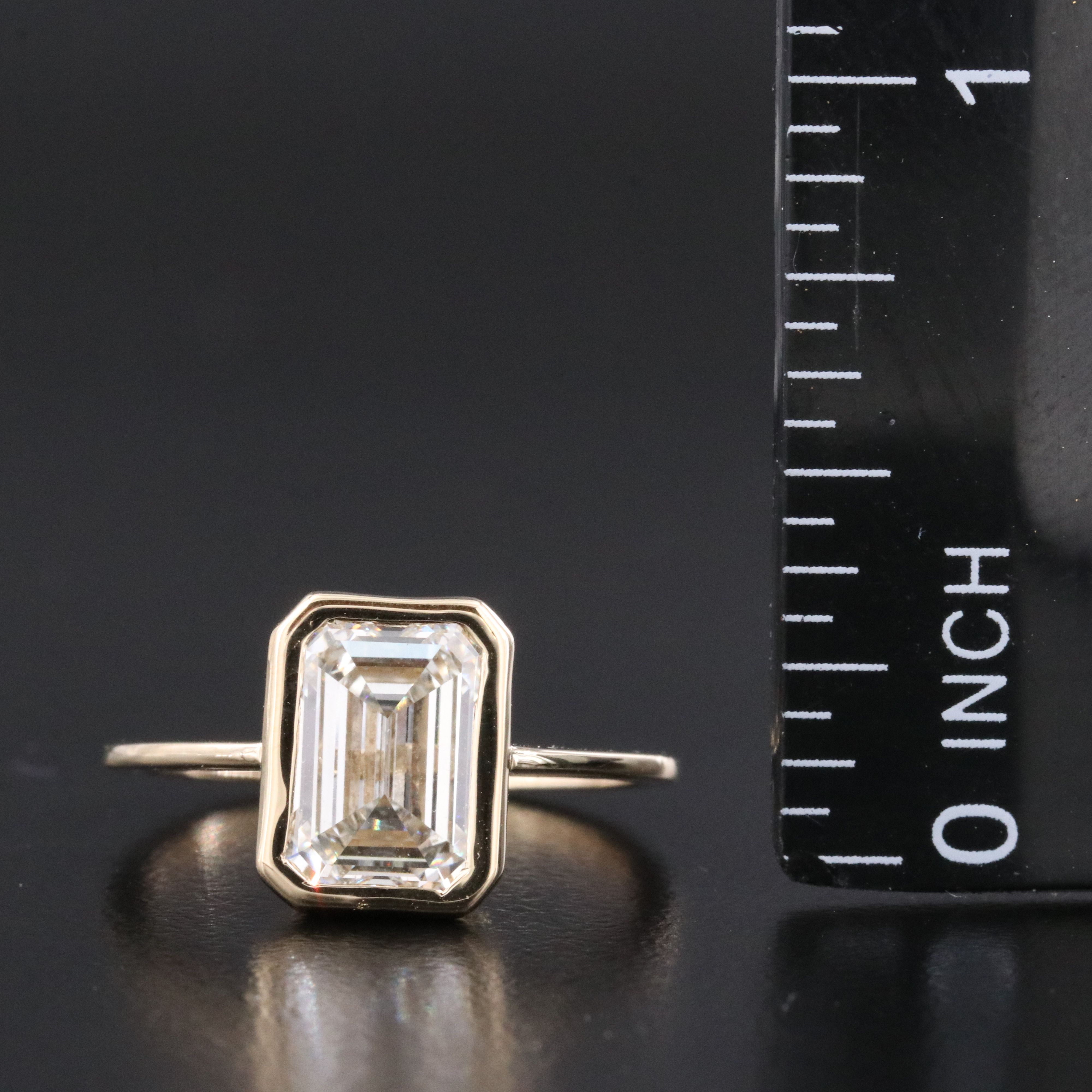 14K 3.01 CT Lab Grown Diamond Solitaire Ring with IGI Report