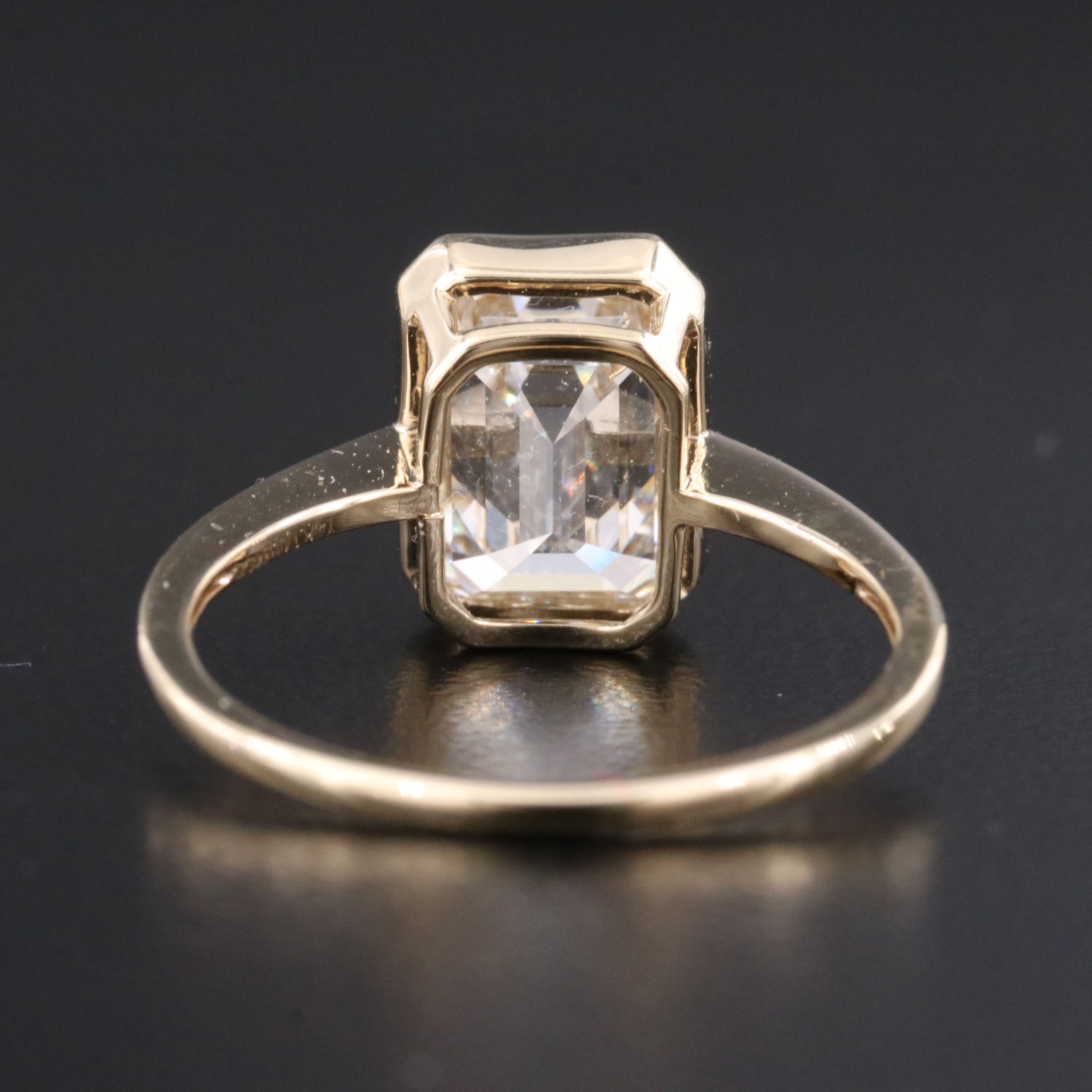 14K 3.01 CT Lab Grown Diamond Solitaire Ring with IGI Report