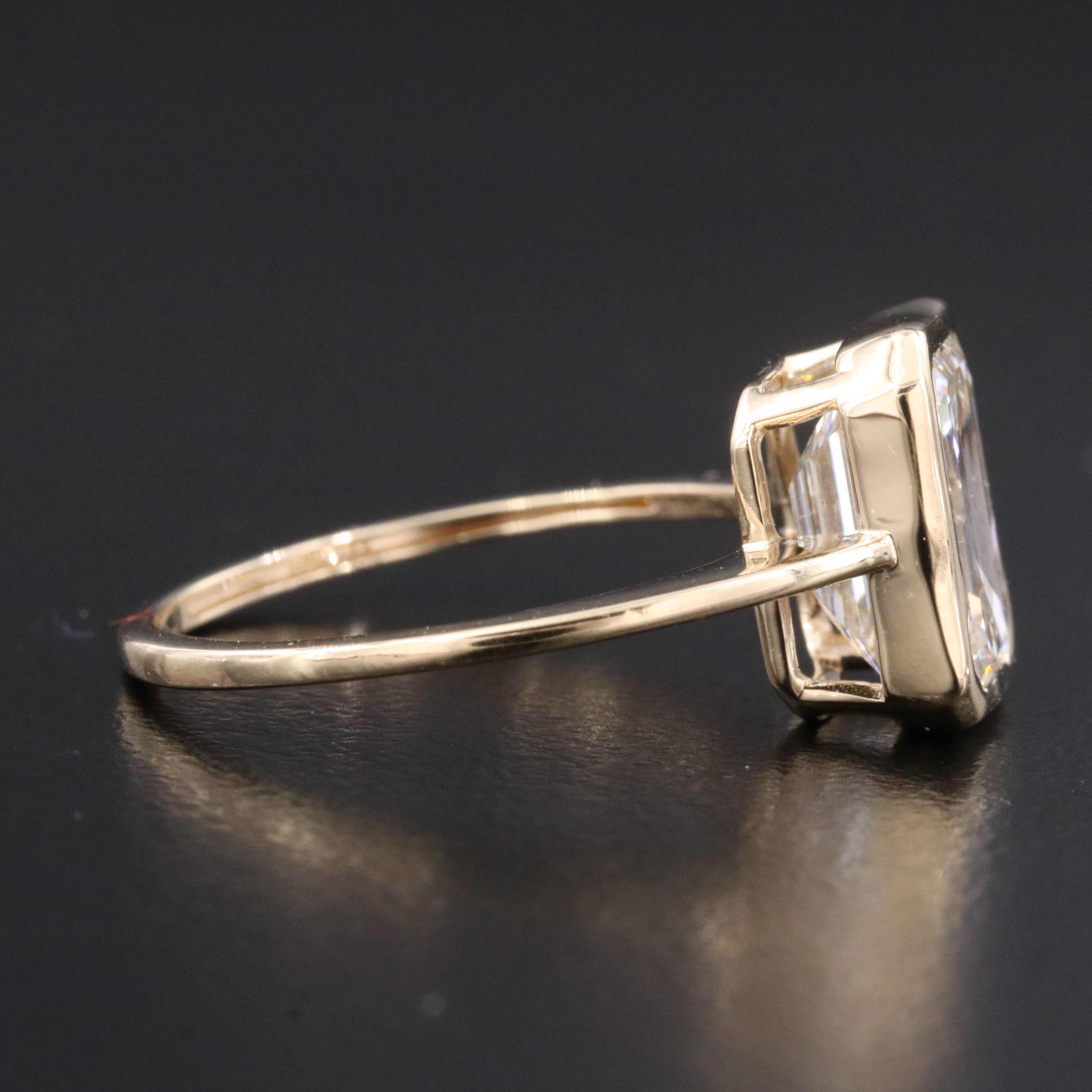 14K 3.01 CT Lab Grown Diamond Solitaire Ring with IGI Report