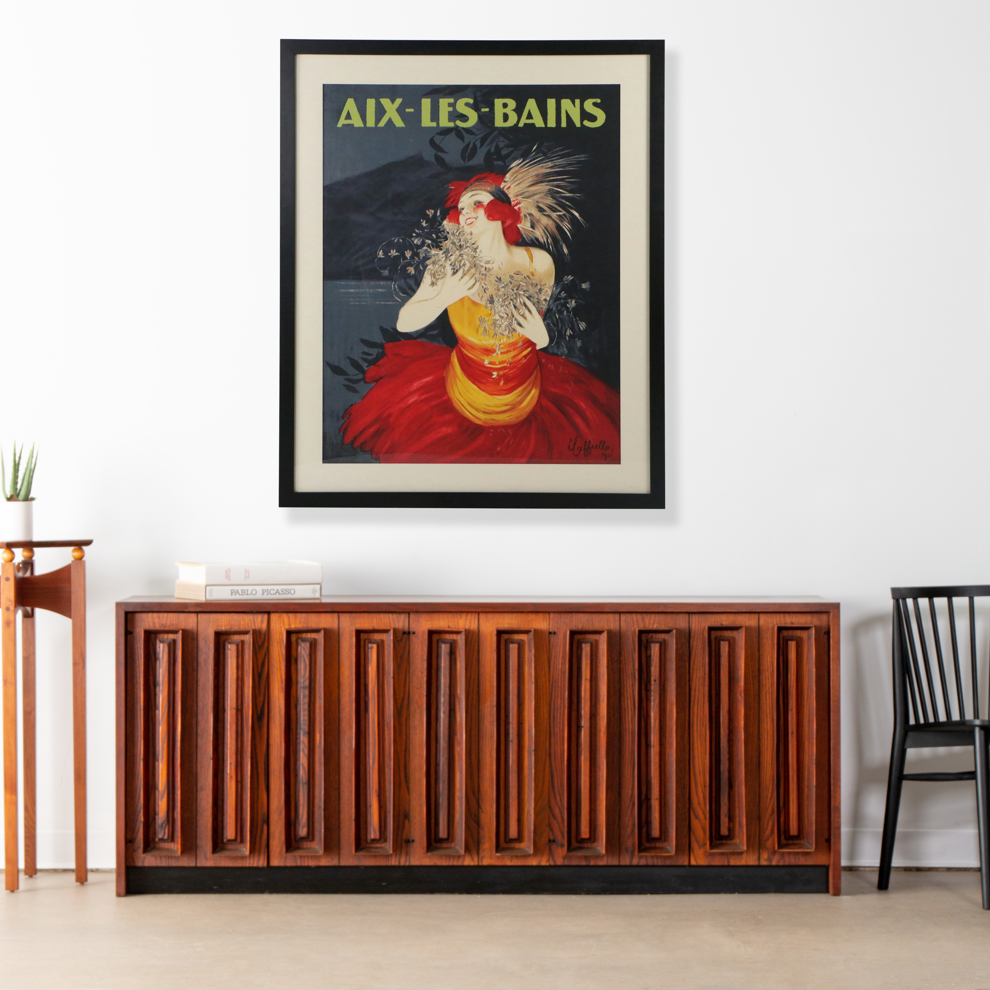 Chromolithograph Travel Poster After Leonetto Cappiello "Aix Les-Bains," 1921