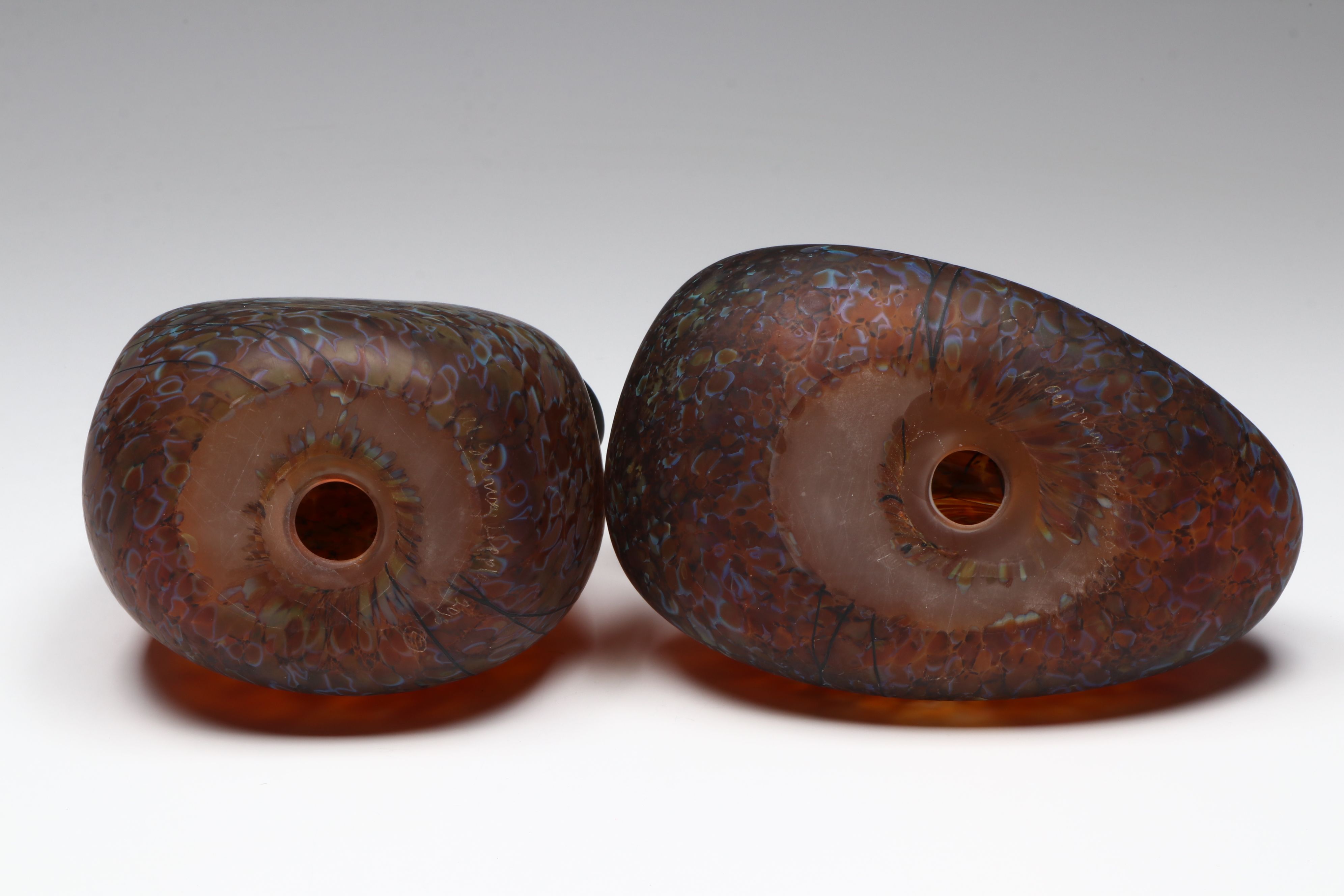 Melanie Guernsey-Leppla Art Glass Cairn Rock Totems