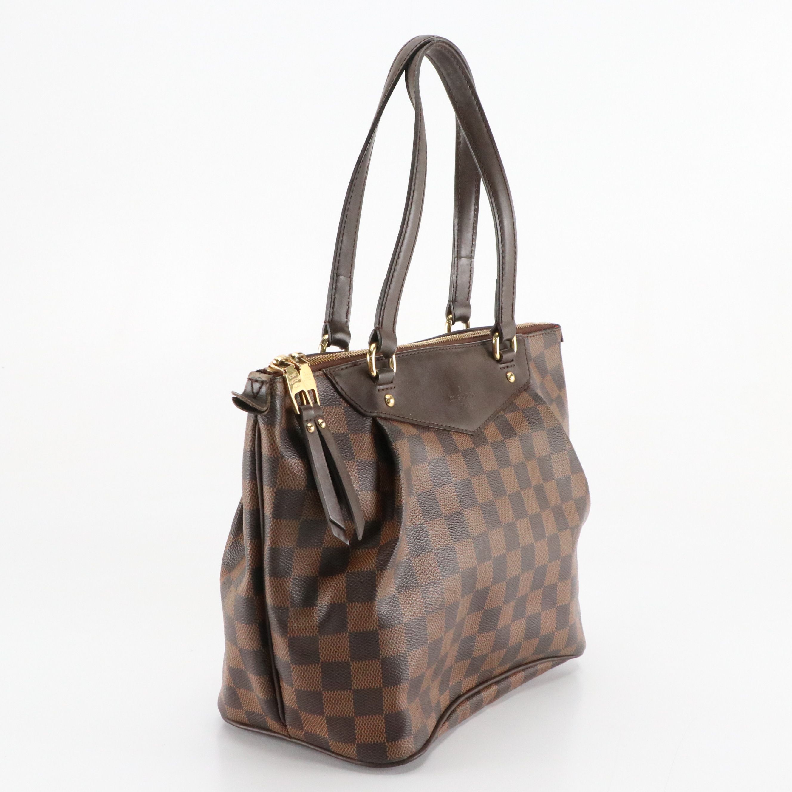 Louis Vuitton Westminster PM Shoulder Bag in Damier Ebene Canvas and Leather