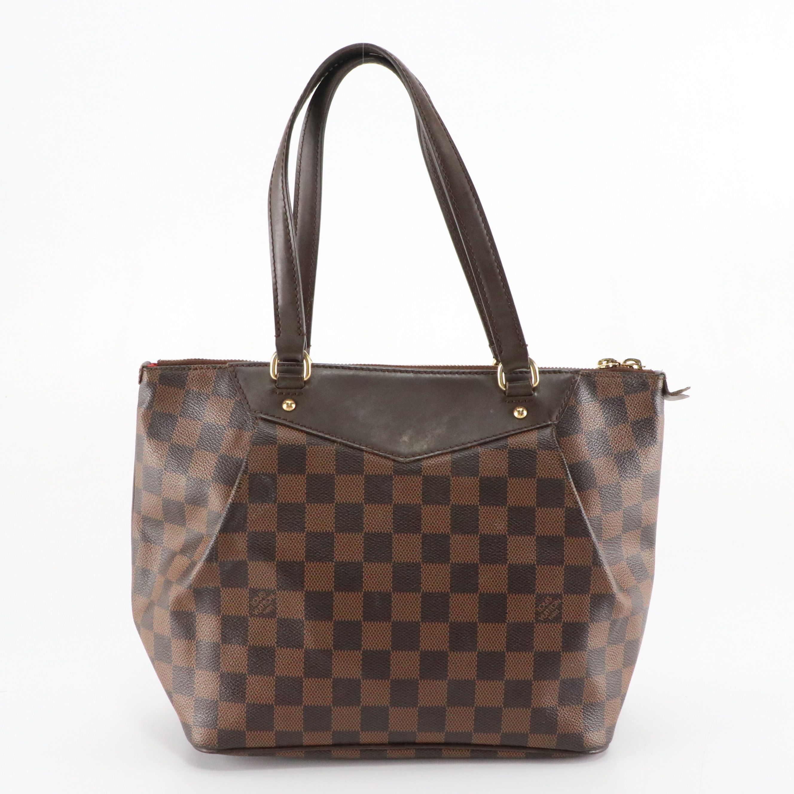 Louis Vuitton Westminster PM Shoulder Bag in Damier Ebene Canvas and Leather