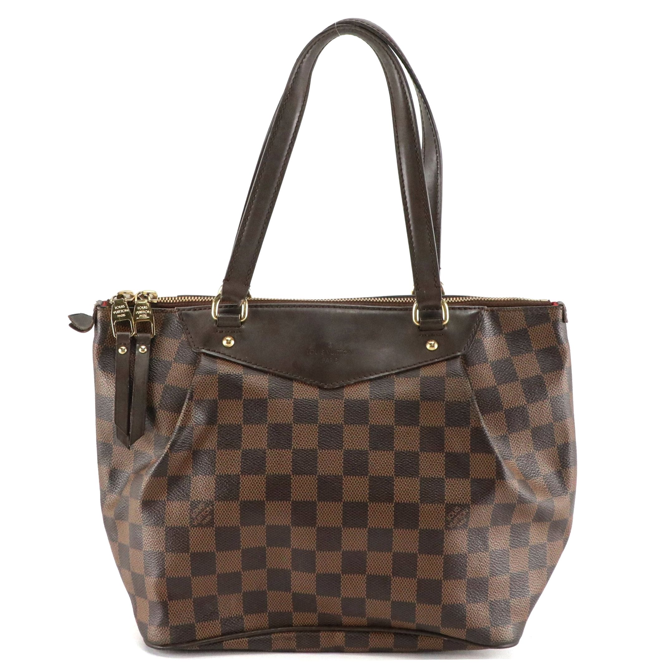 Louis Vuitton Westminster PM Shoulder Bag in Damier Ebene Canvas and Leather
