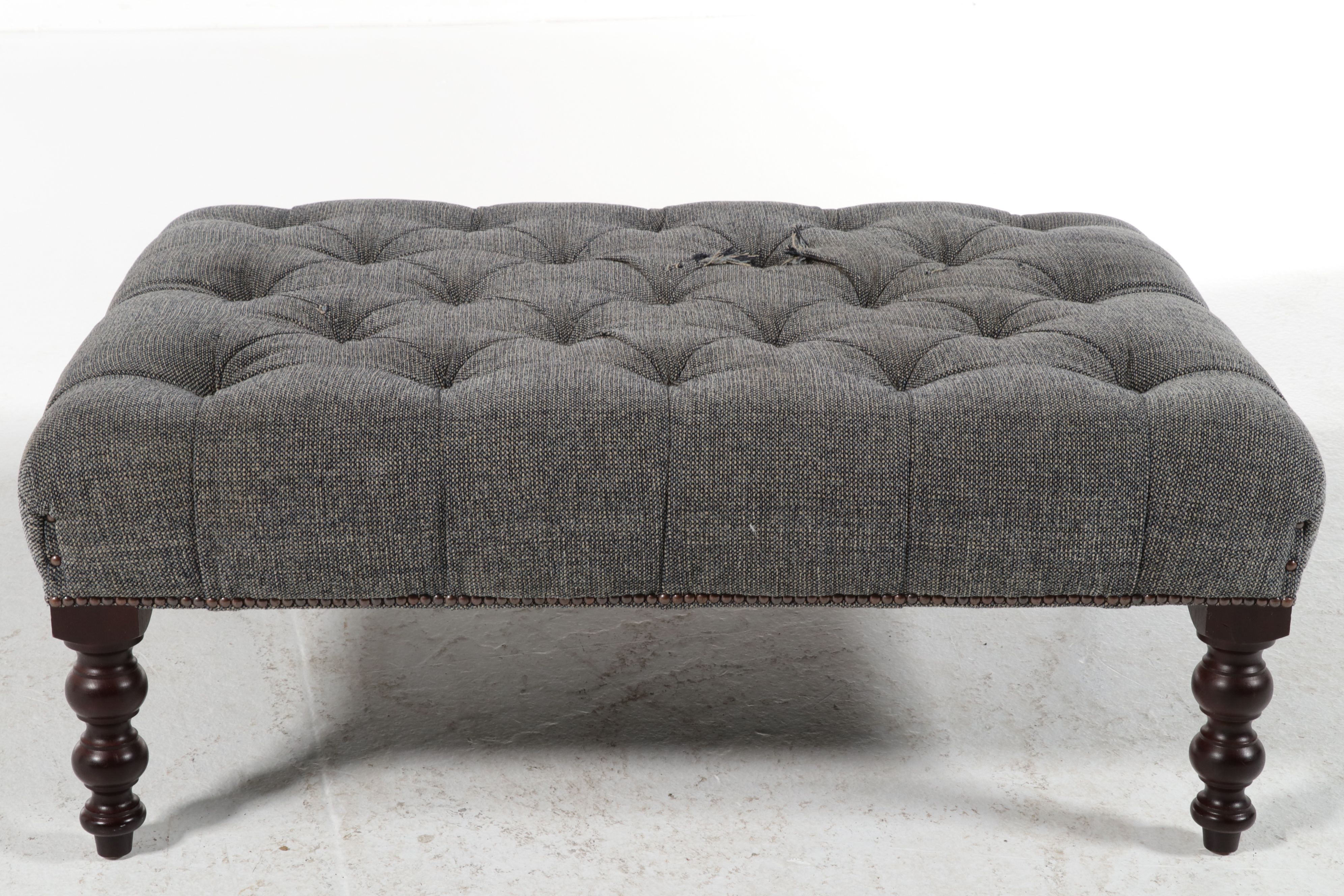 George Smith Handcrafted Tufted Cocktail Ottoman, 21st Century