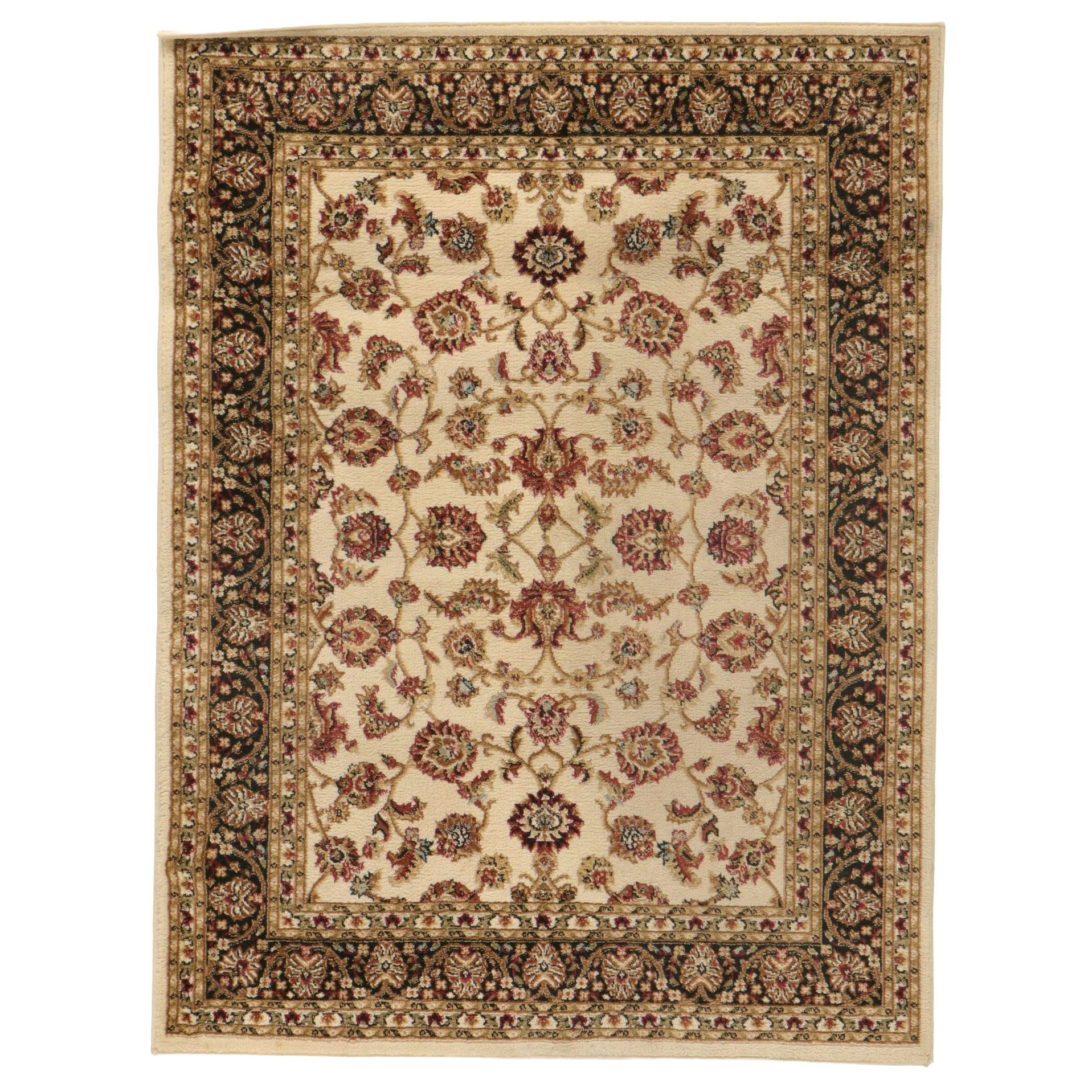 3'11 x 5'3 Machine Made Well Woven Barclay Collection "Sarouk" Area Rug