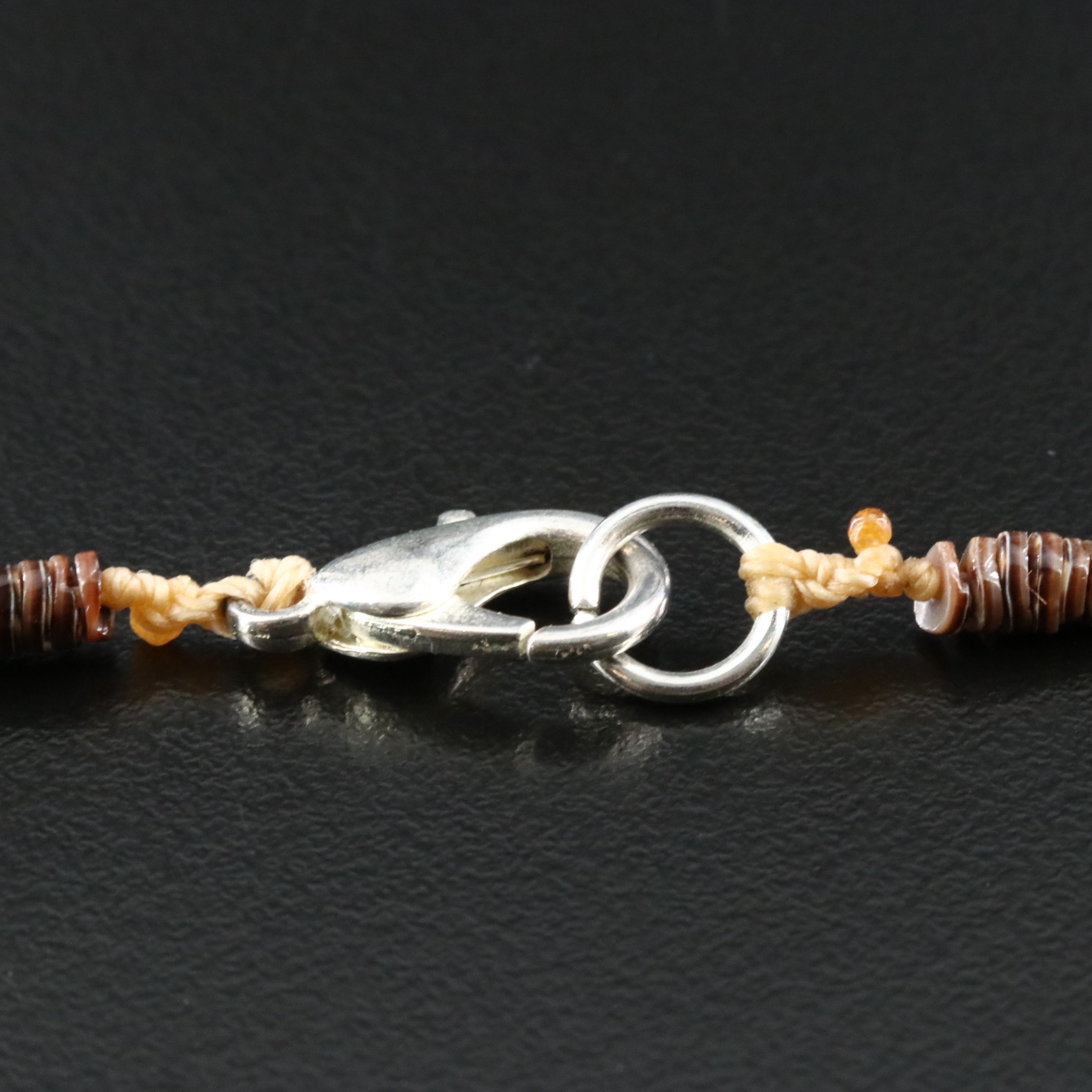 Navajo Randy Boyd Sterling Turquoise and Heishi Shell Necklace with Pendant