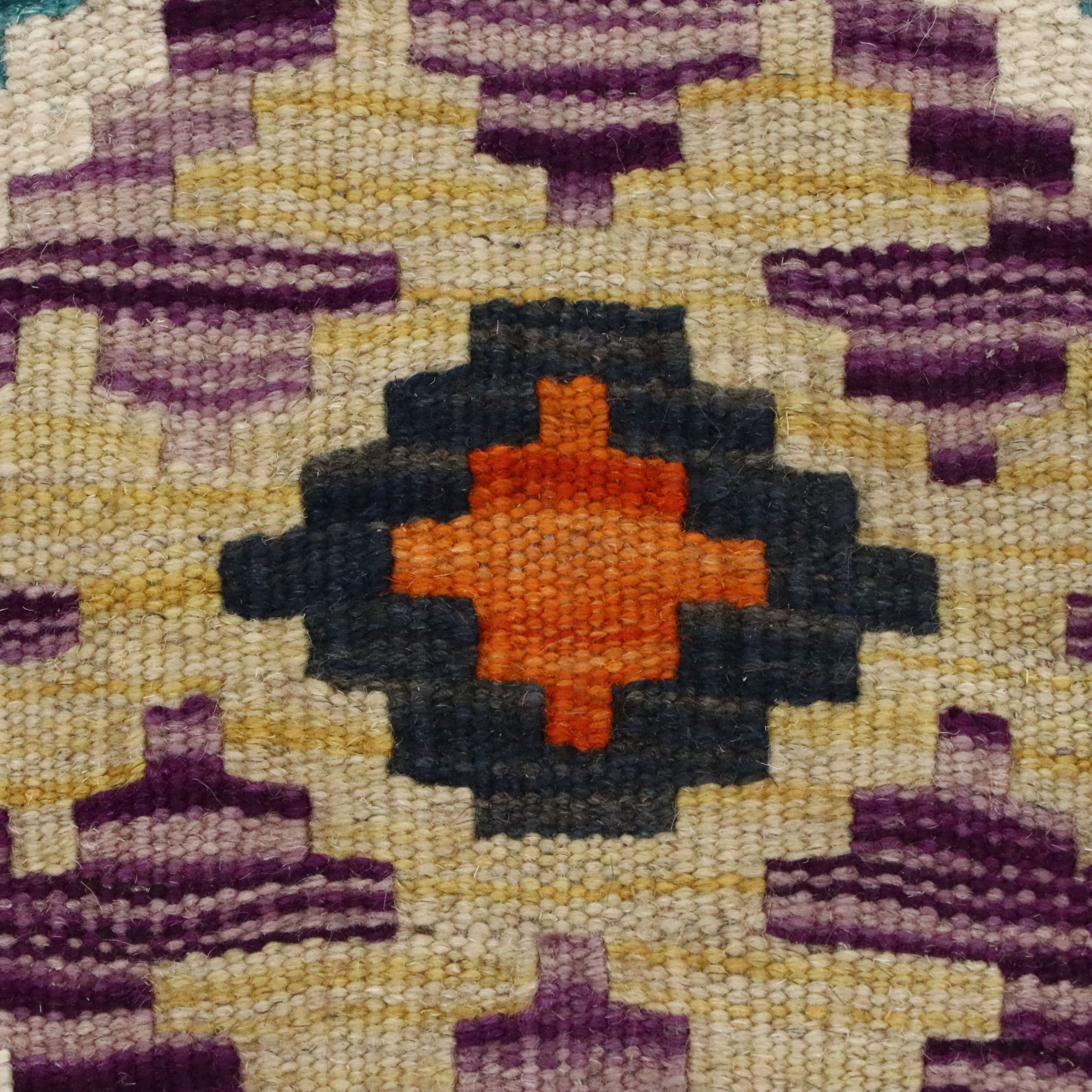 2'10 x 4'3 Handwoven Pakistani Kilim Accent Rug