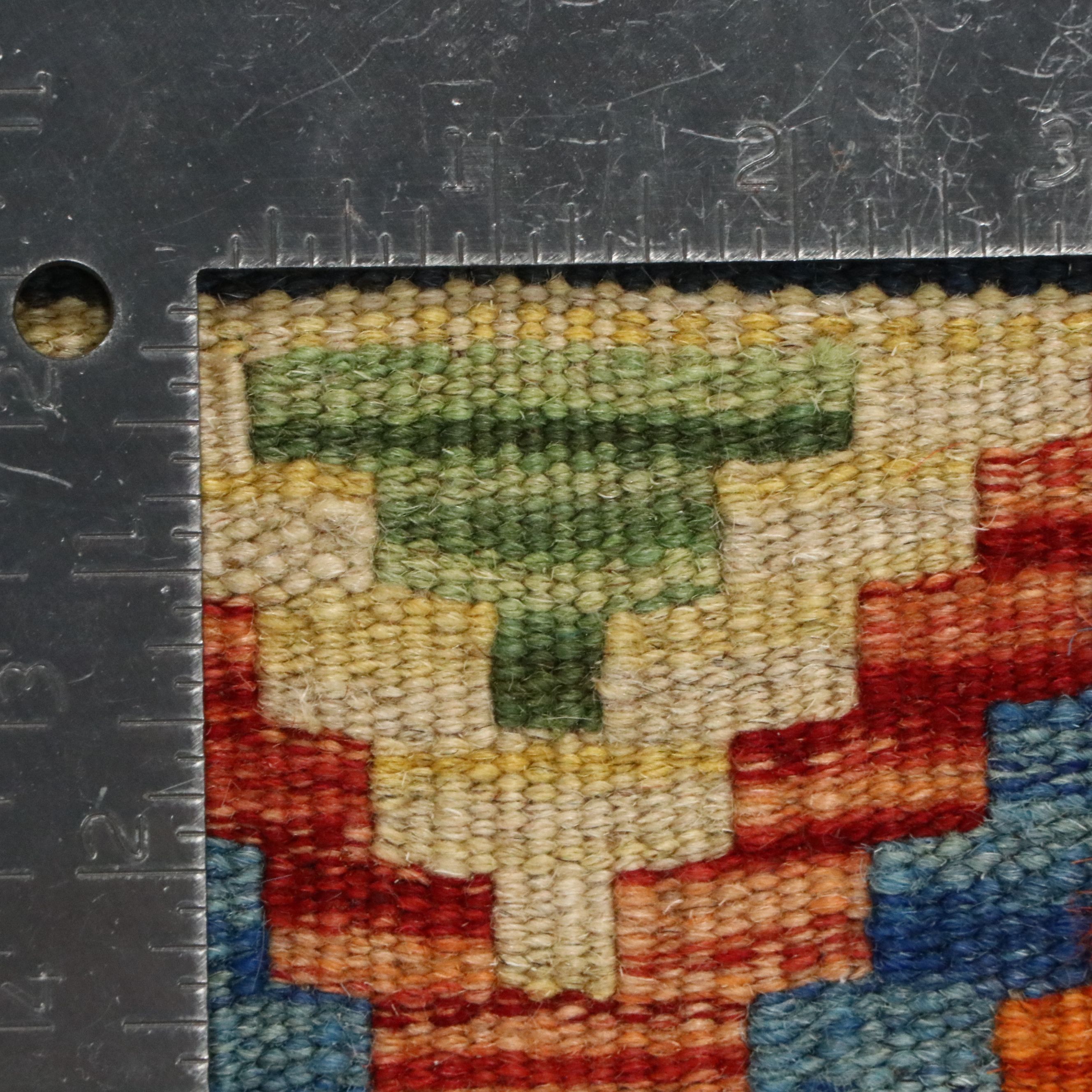 2'10 x 4'3 Handwoven Pakistani Kilim Accent Rug