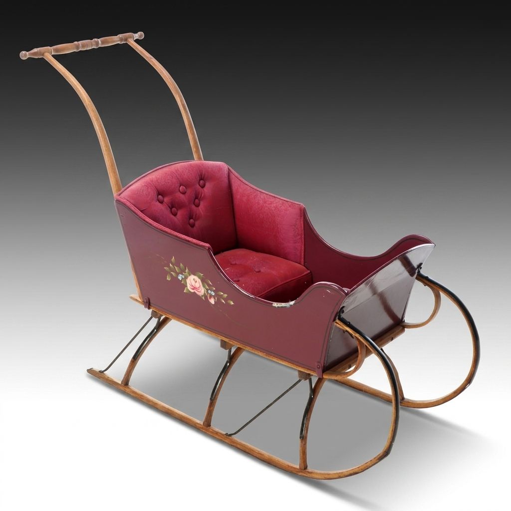 Victorian Paris MFG Co. Child's Push Sleigh