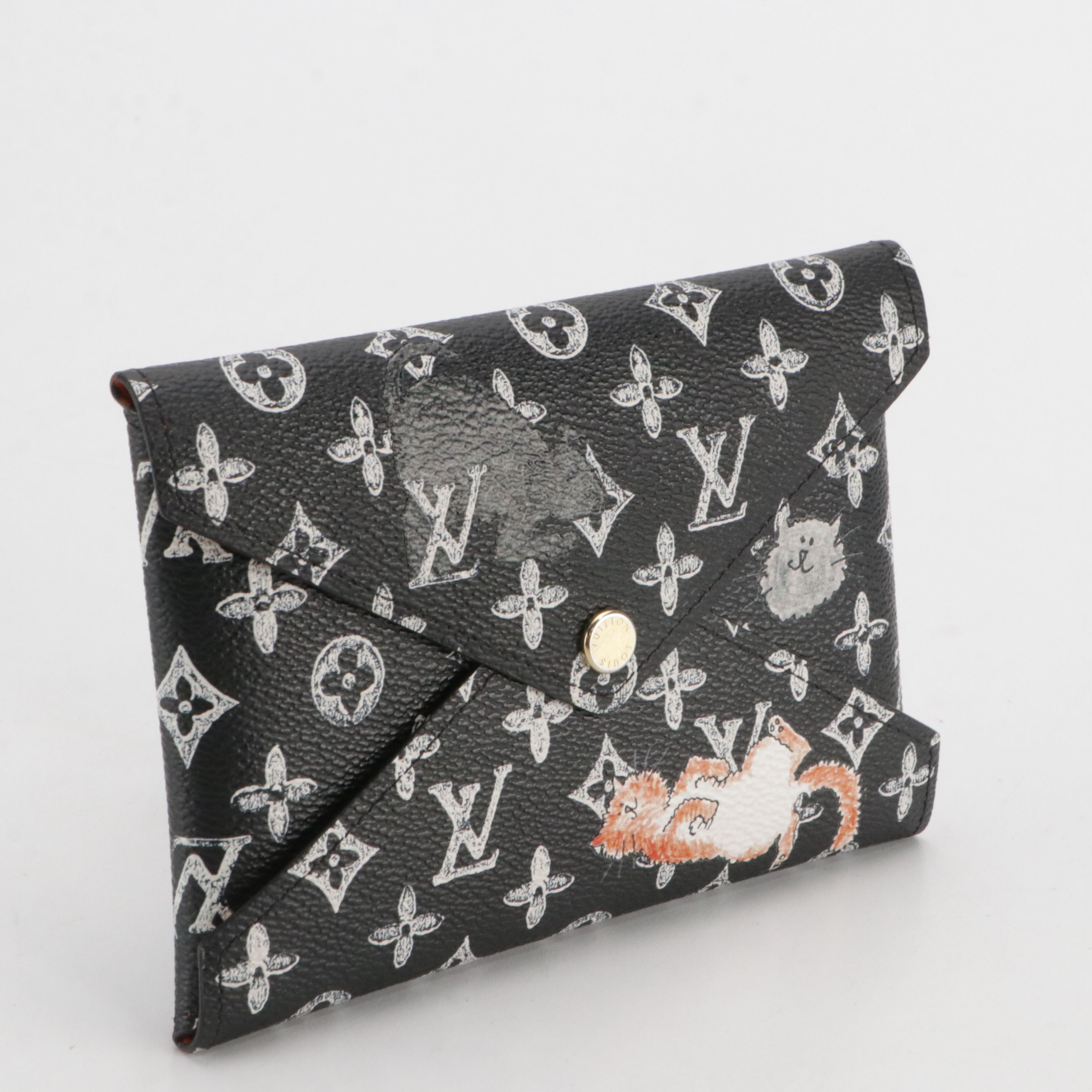 Louis Vuitton Limited Edition Kirigami Pochette MM in B&W Catogram Coated Canvas