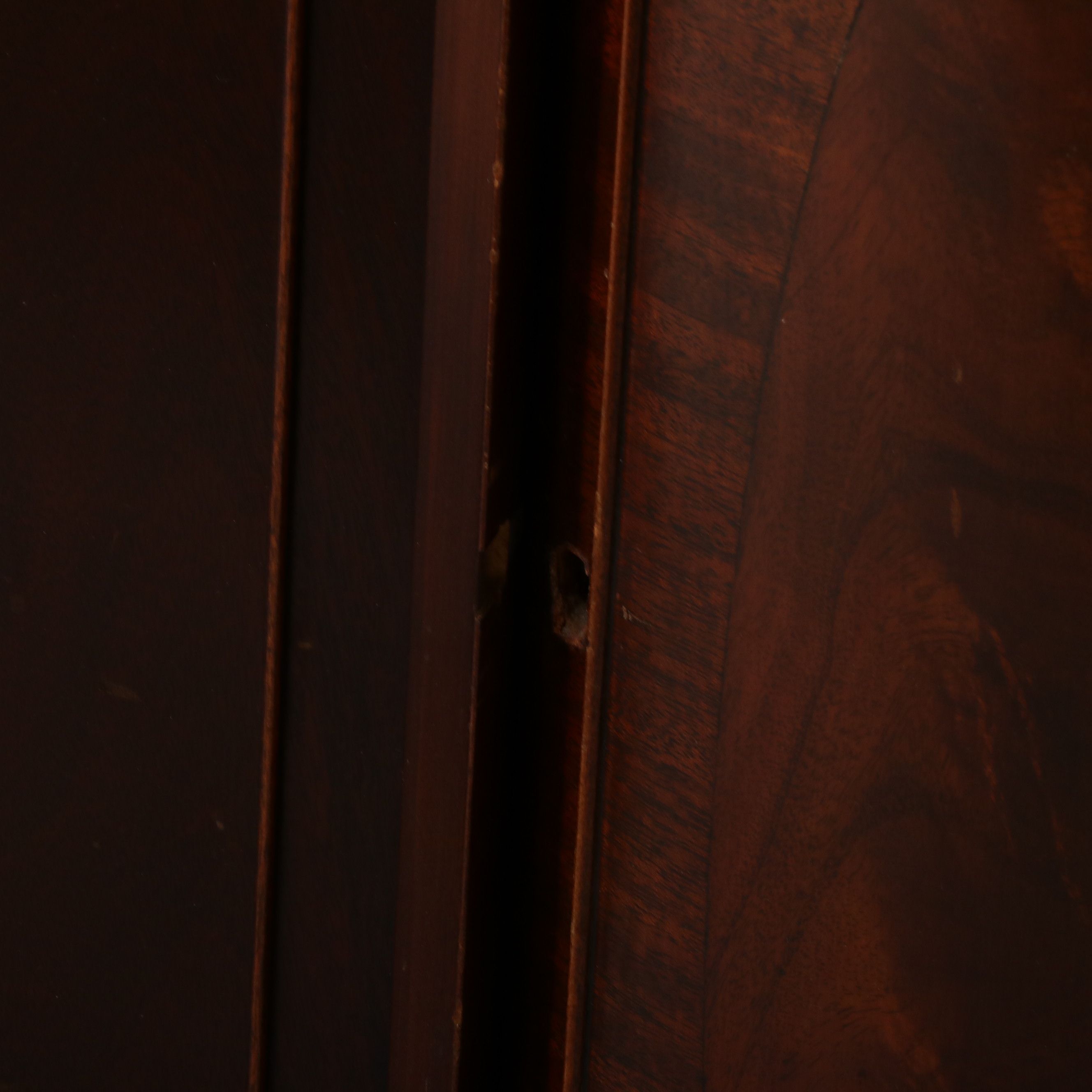 Federal Style Mahogany Breakfront Secretary Cabinet, Mid-20th Century