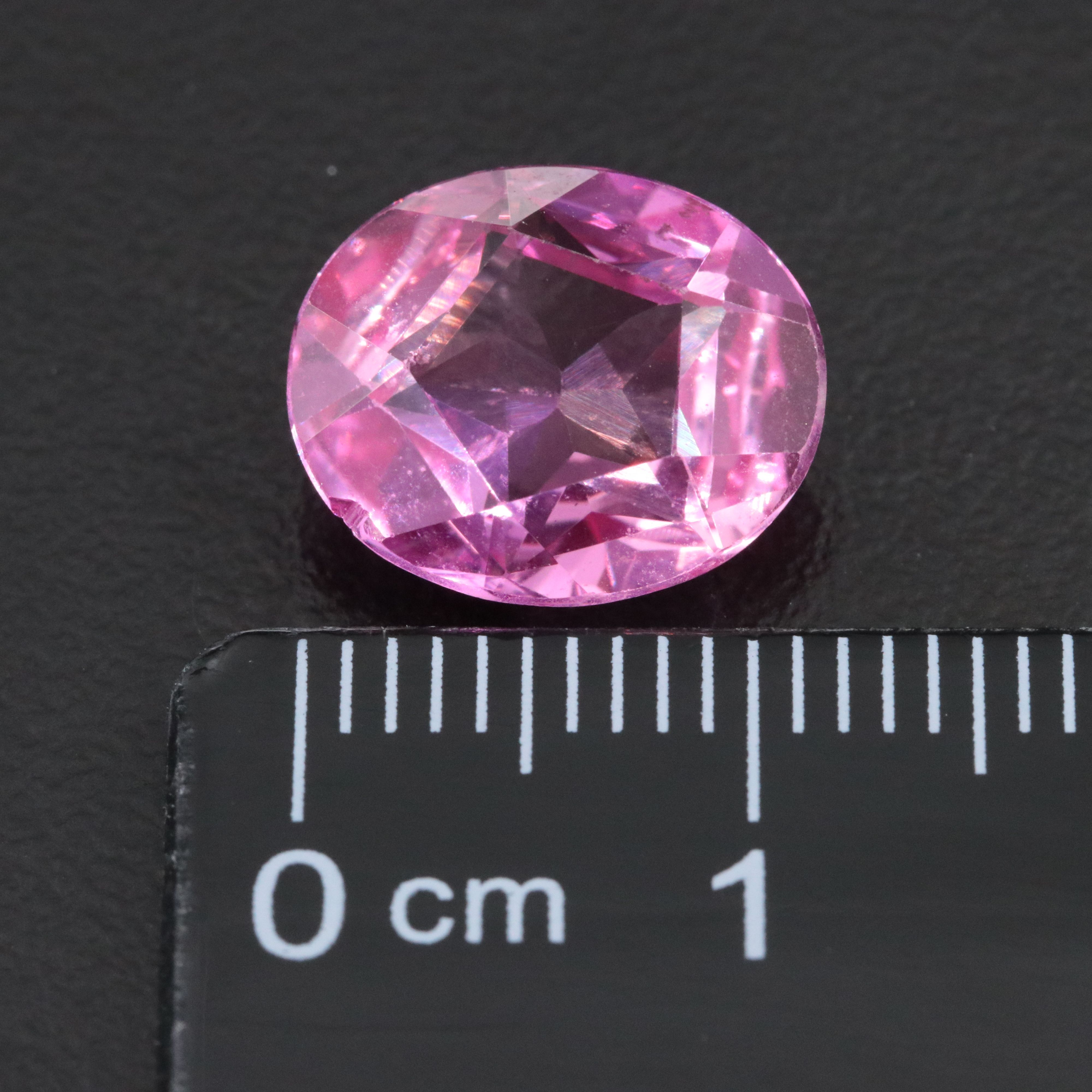 Loose 5.57 CT Lab Grown Pink Sapphire
