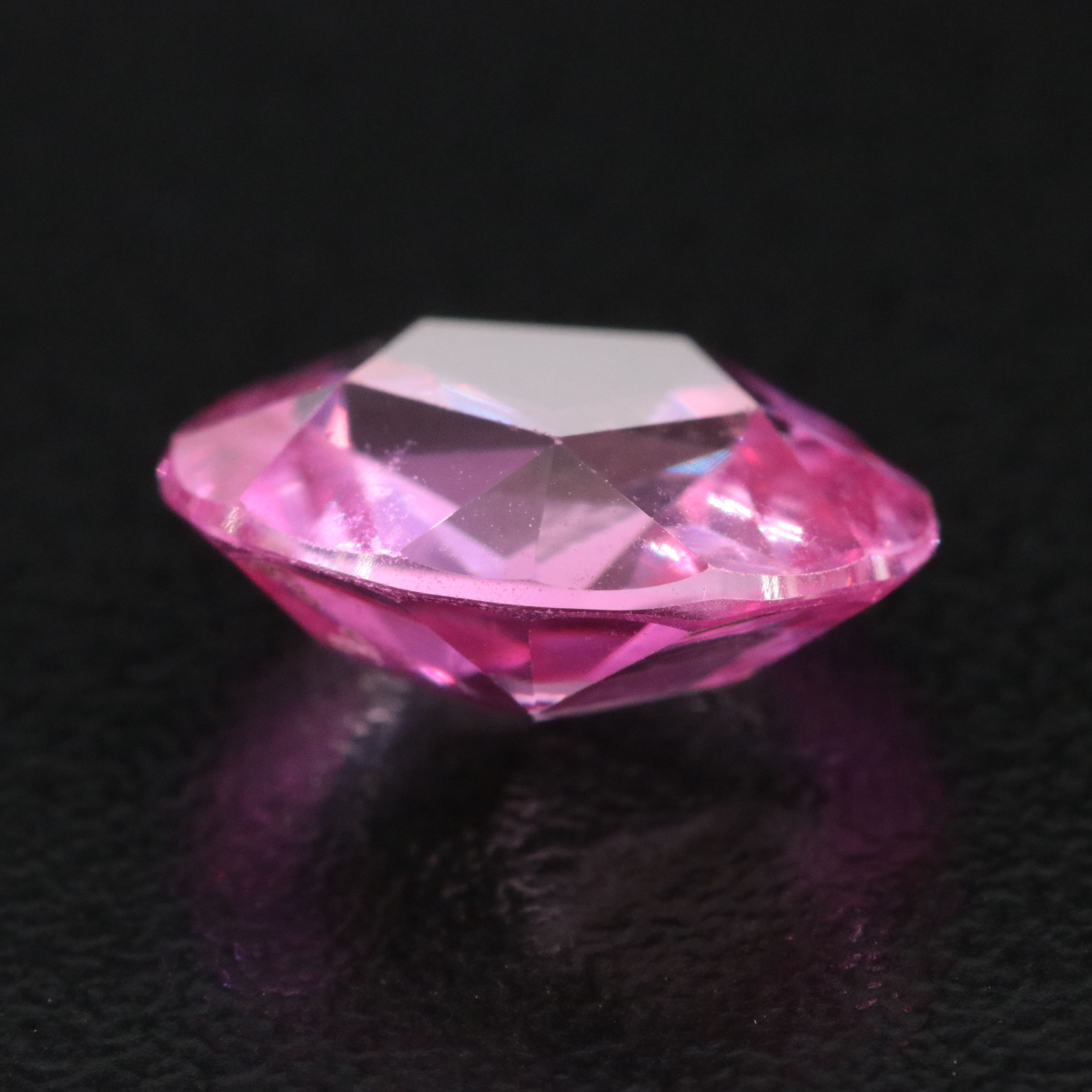 Loose 5.57 CT Lab Grown Pink Sapphire
