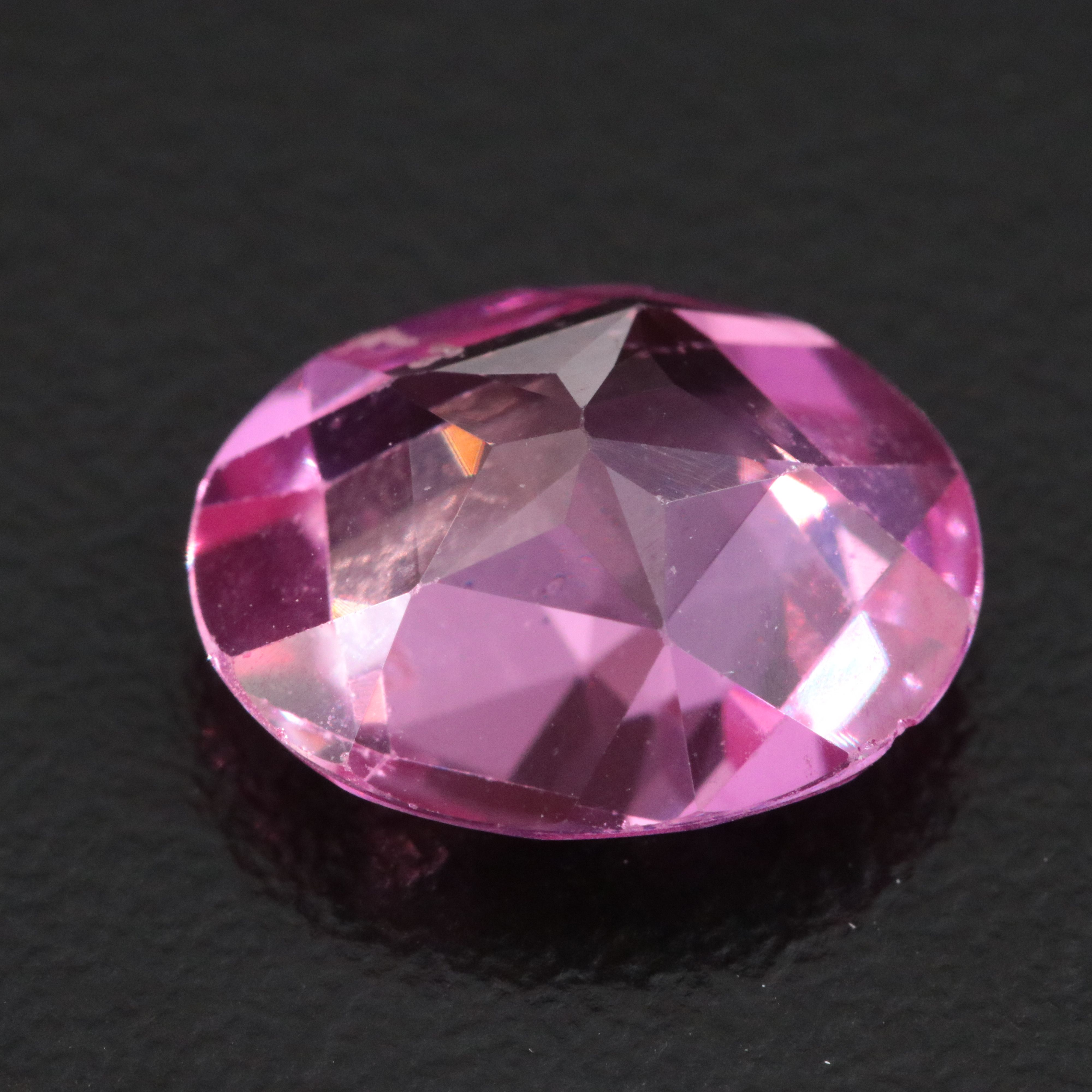 Loose 5.57 CT Lab Grown Pink Sapphire
