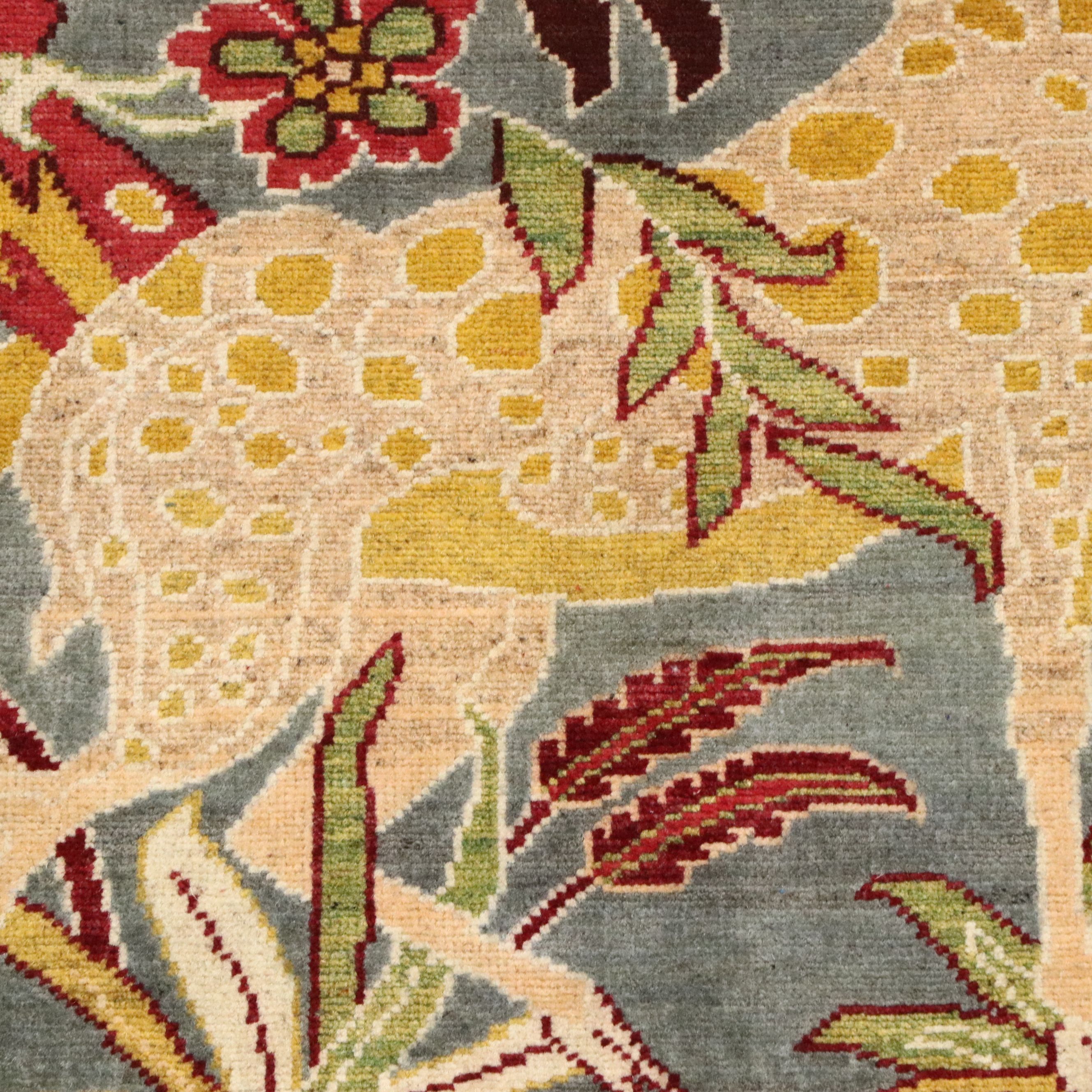 3'3 x 5' Hand-Knotted Indo-Persian Ziegler Pictorial Area Rug