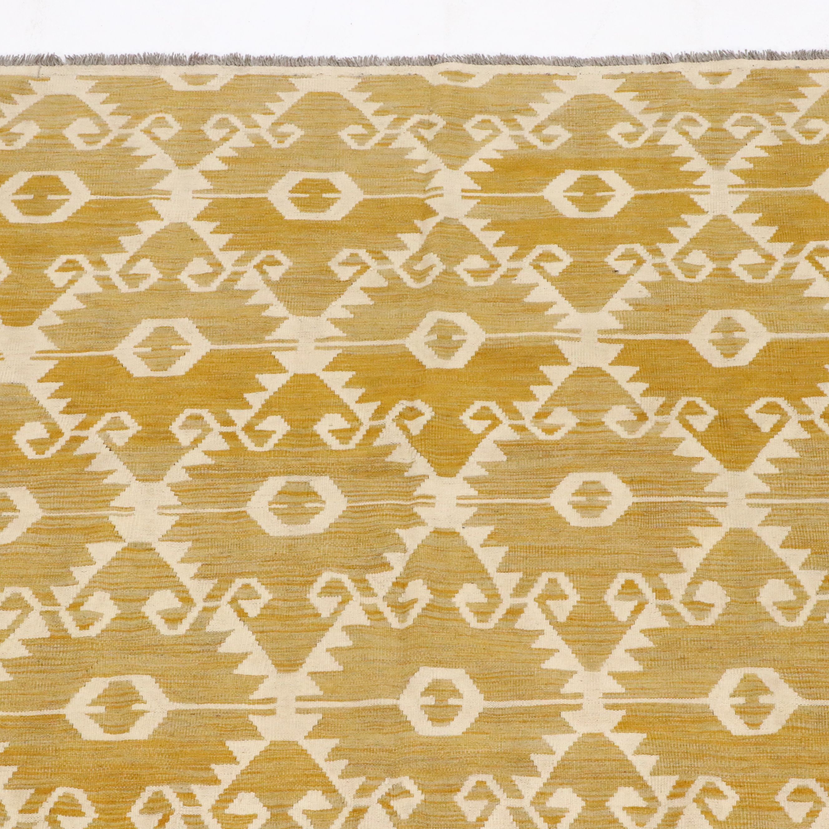 8'3 x 10' Handwoven Pakistani Kilim Trellis Area Rug