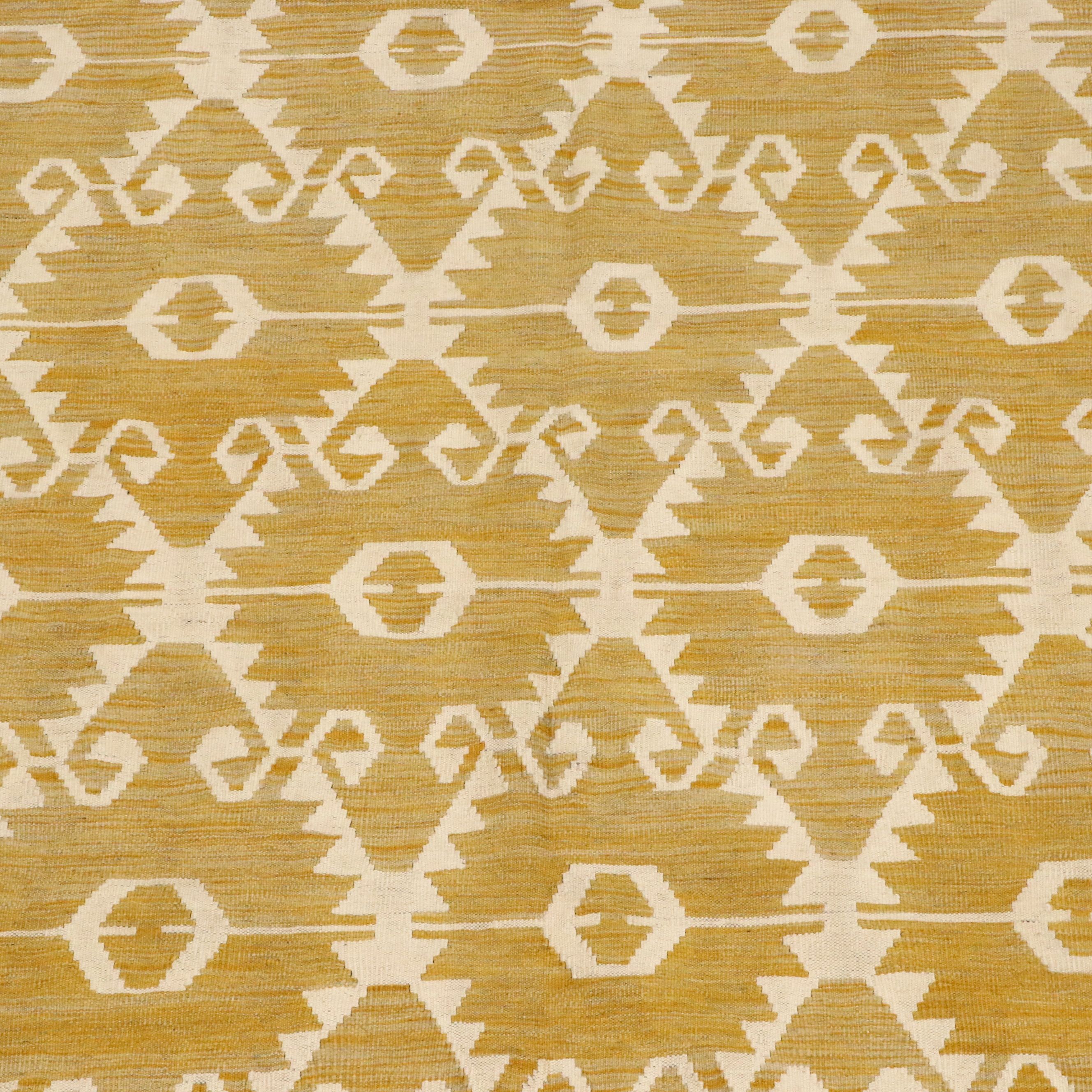 8'3 x 10' Handwoven Pakistani Kilim Trellis Area Rug