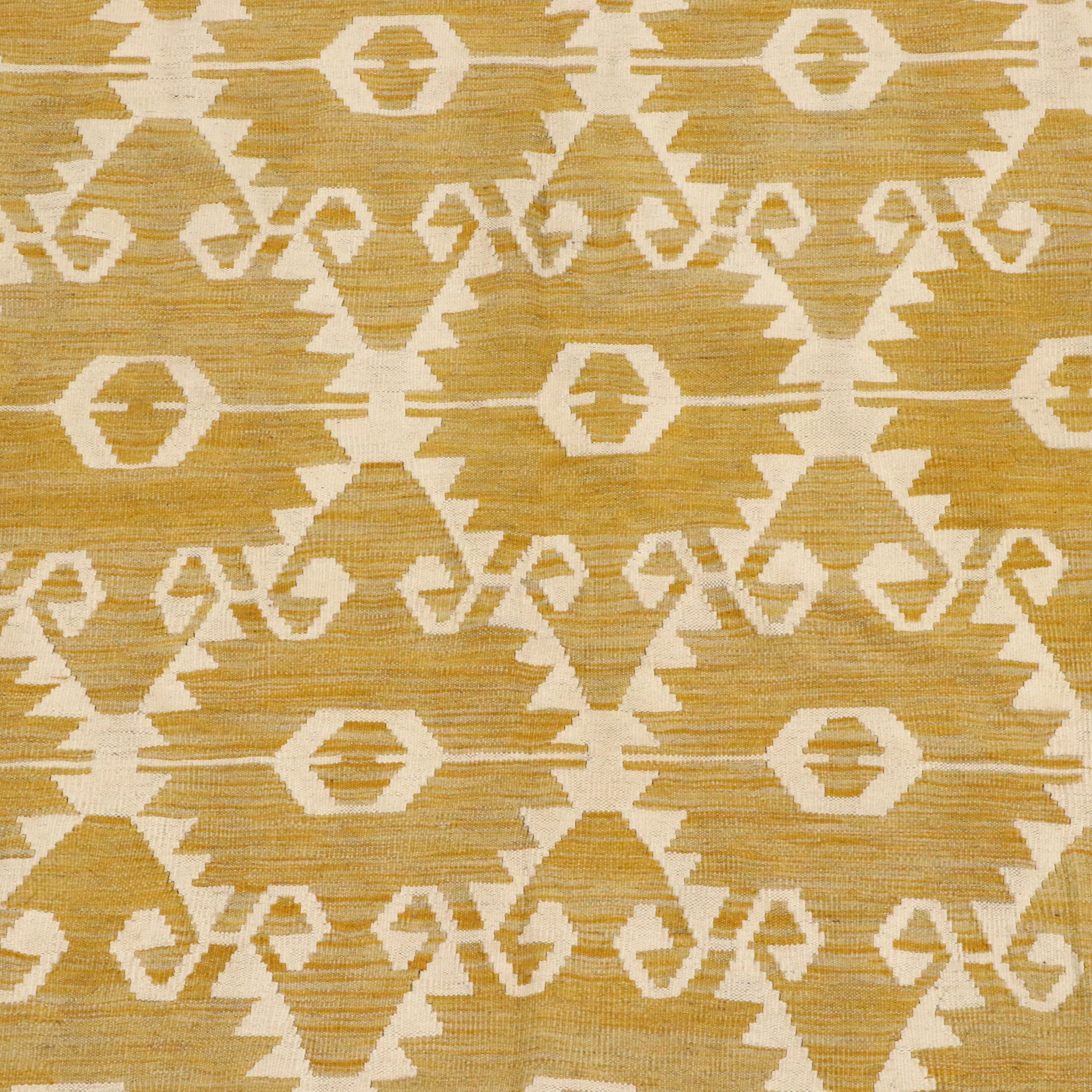 8'3 x 10' Handwoven Pakistani Kilim Trellis Area Rug