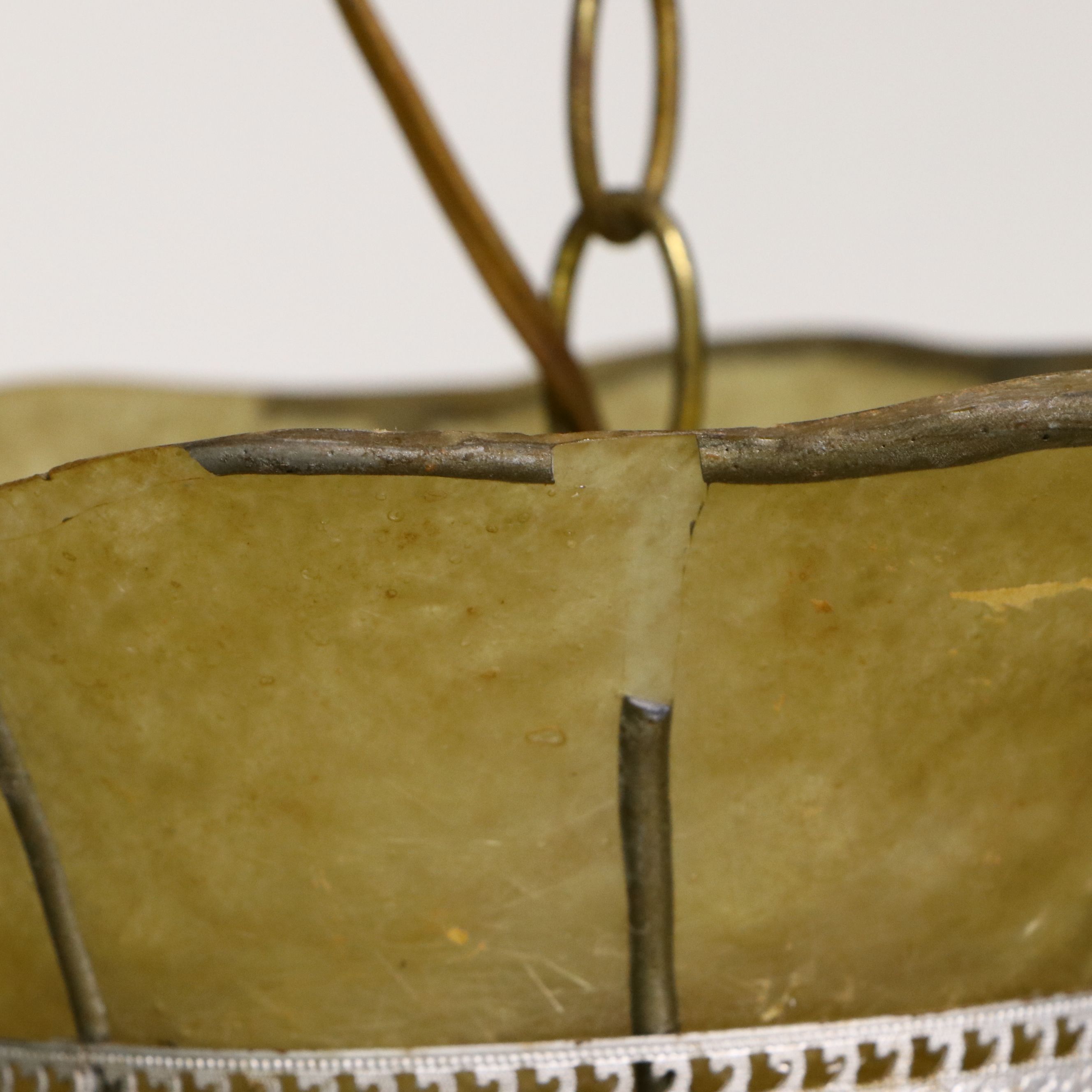 Coca-Cola Faux Stained Glass Style Pendant Light, Mid to Late 20th C.