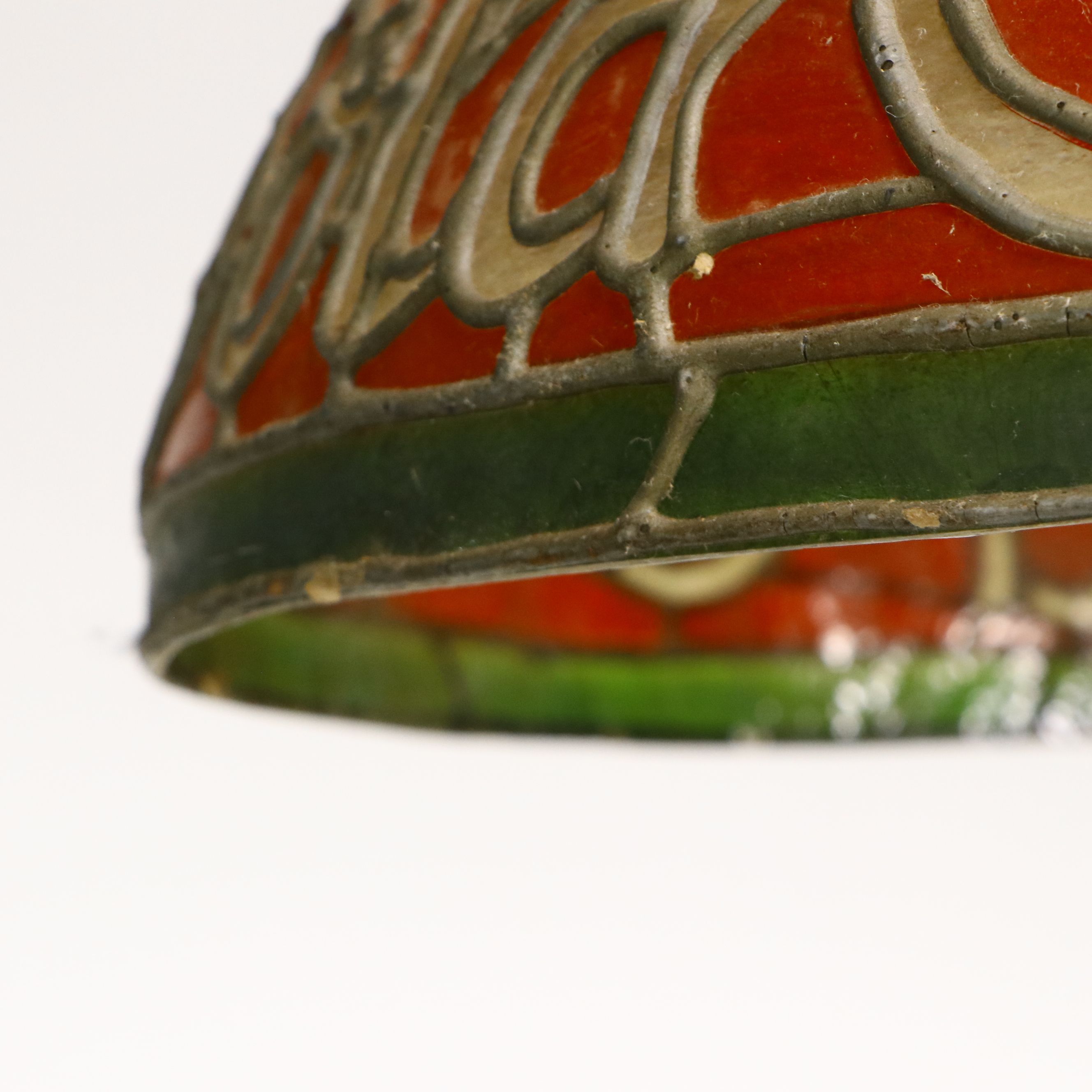 Coca-Cola Faux Stained Glass Style Pendant Light, Mid to Late 20th C.