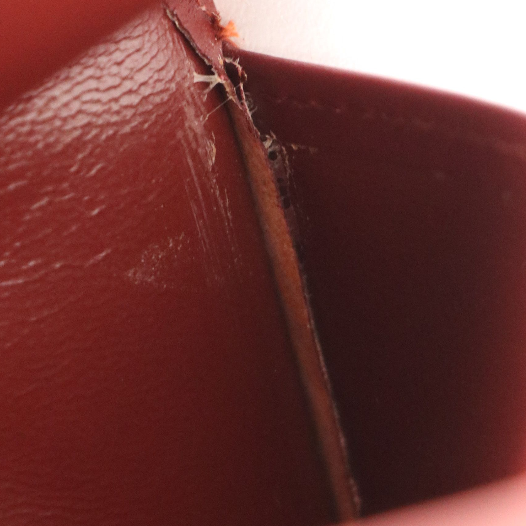 Cartier Must de Cartier Wristlet Clutch in Burgundy Calfskin Leather with Box