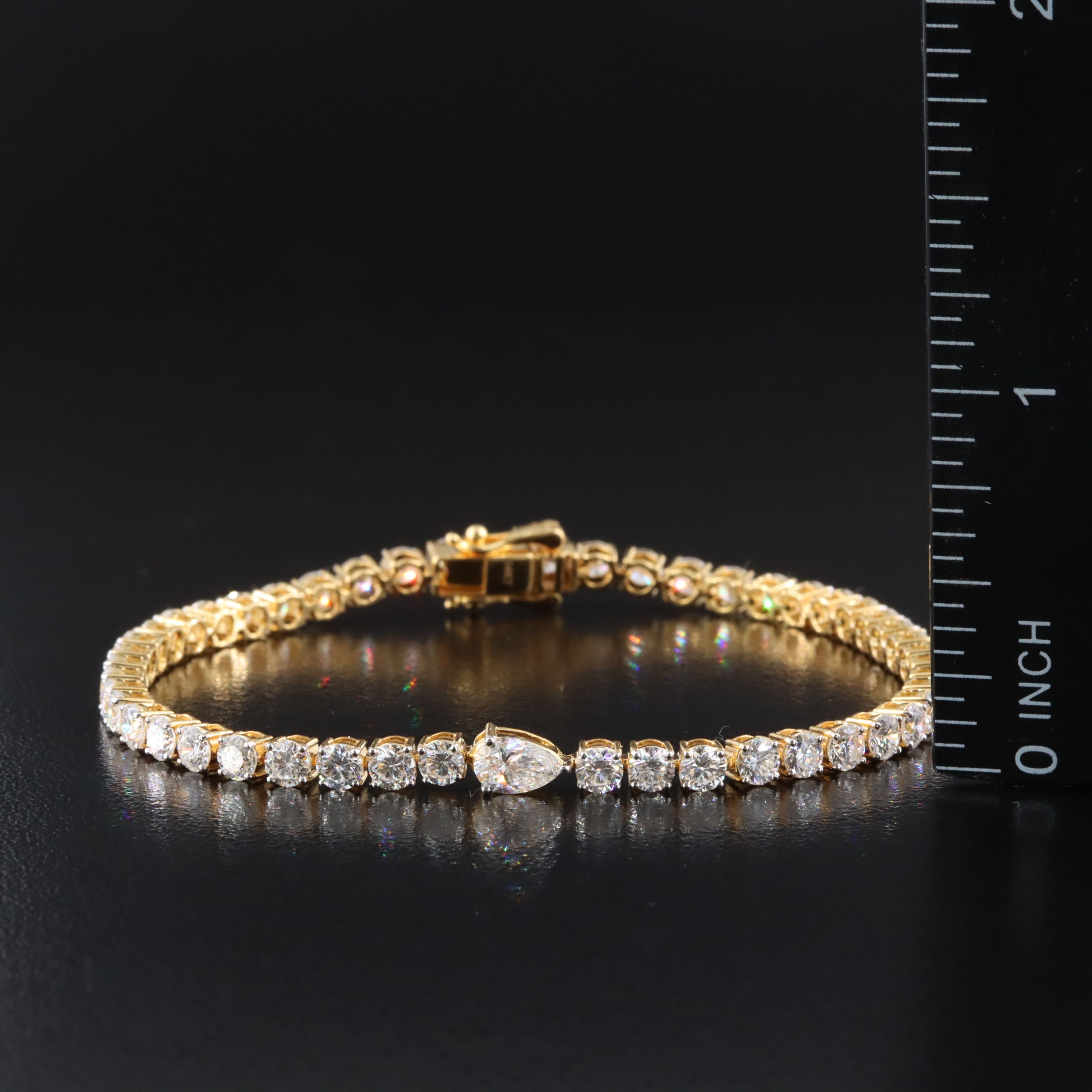 14K 6.08 CTW Lab Grown Diamond Line Bracelet