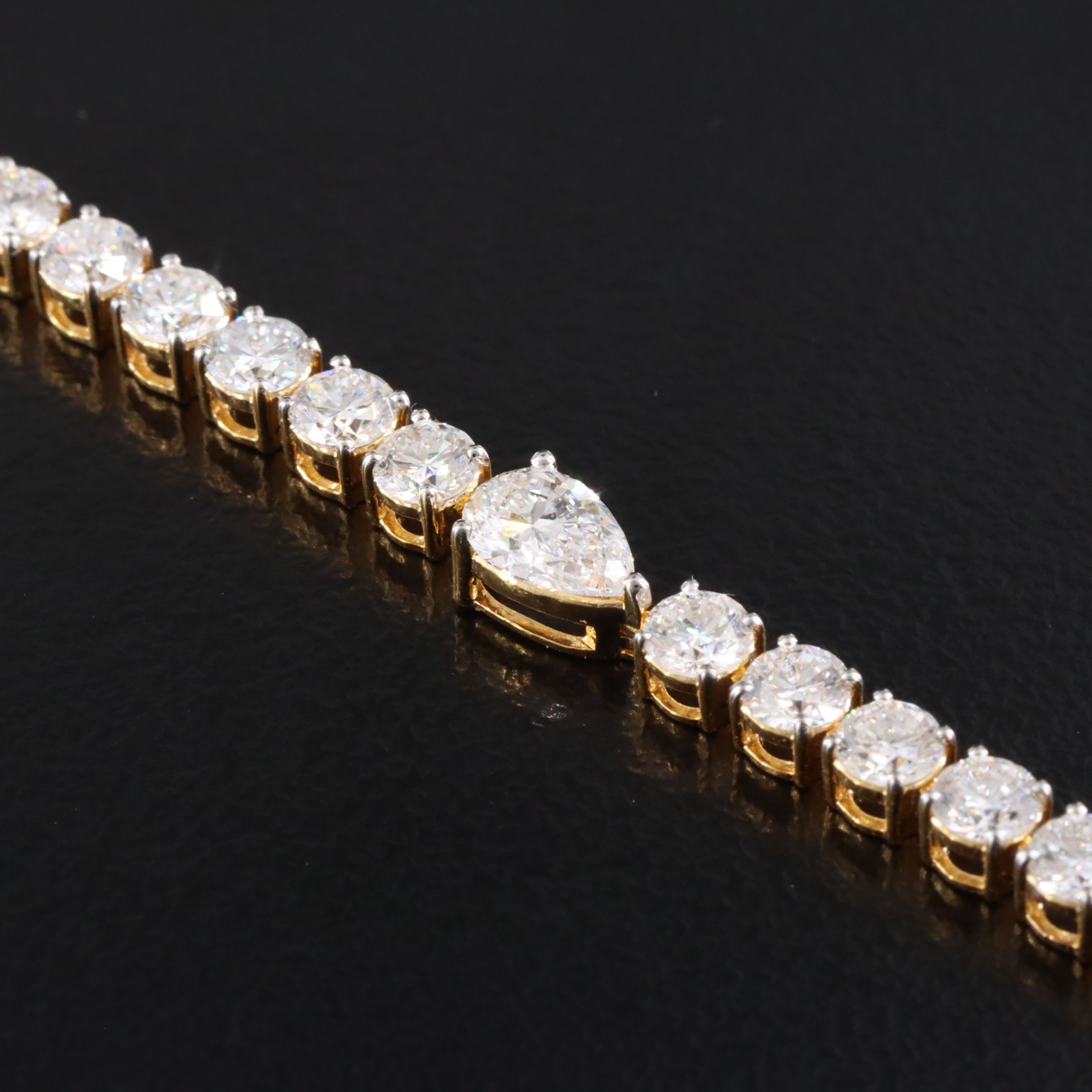 14K 6.08 CTW Lab Grown Diamond Line Bracelet