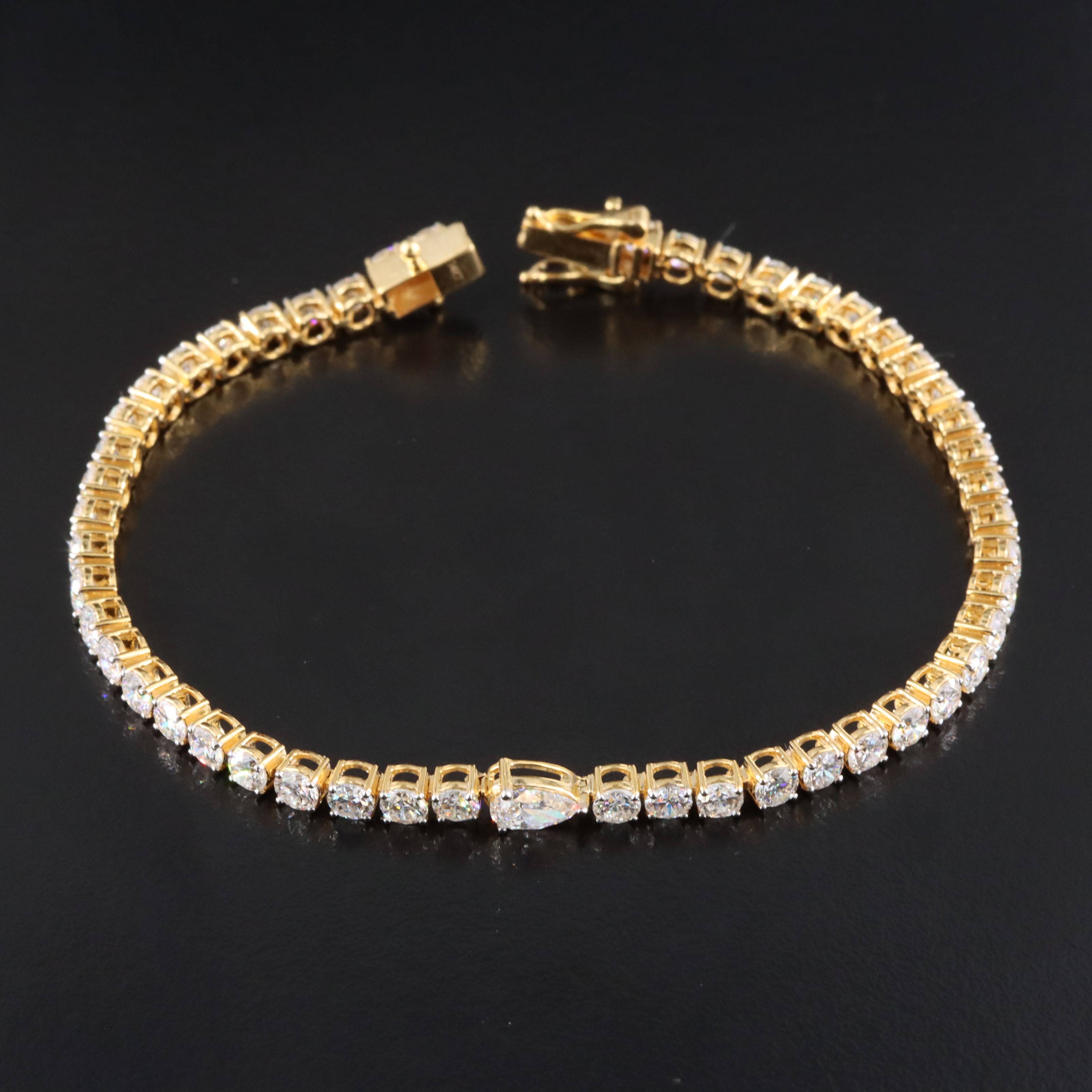 14K 6.08 CTW Lab Grown Diamond Line Bracelet