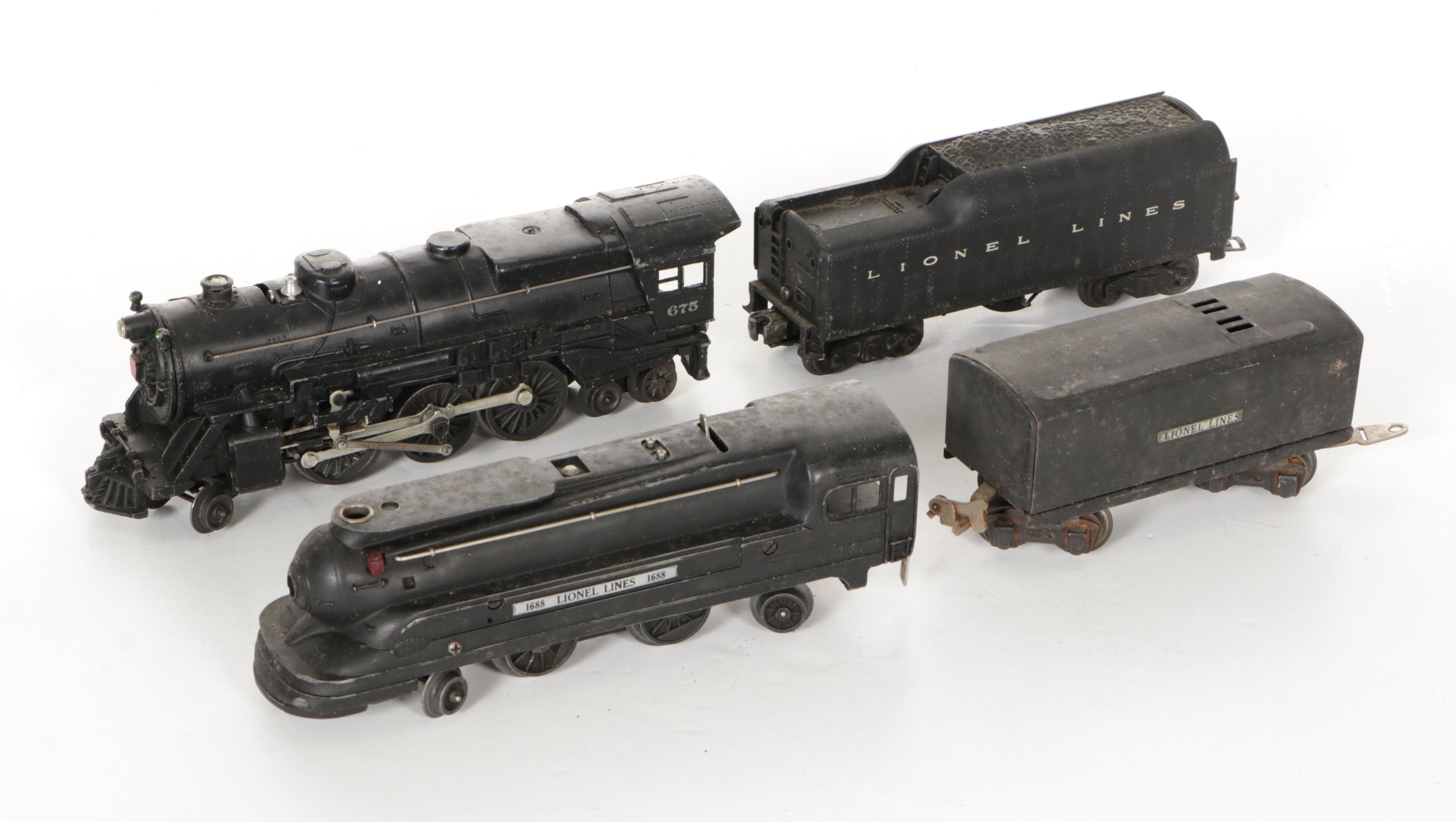 Lionel Locomotives with Boxcars, Cabooses, Accessories and More