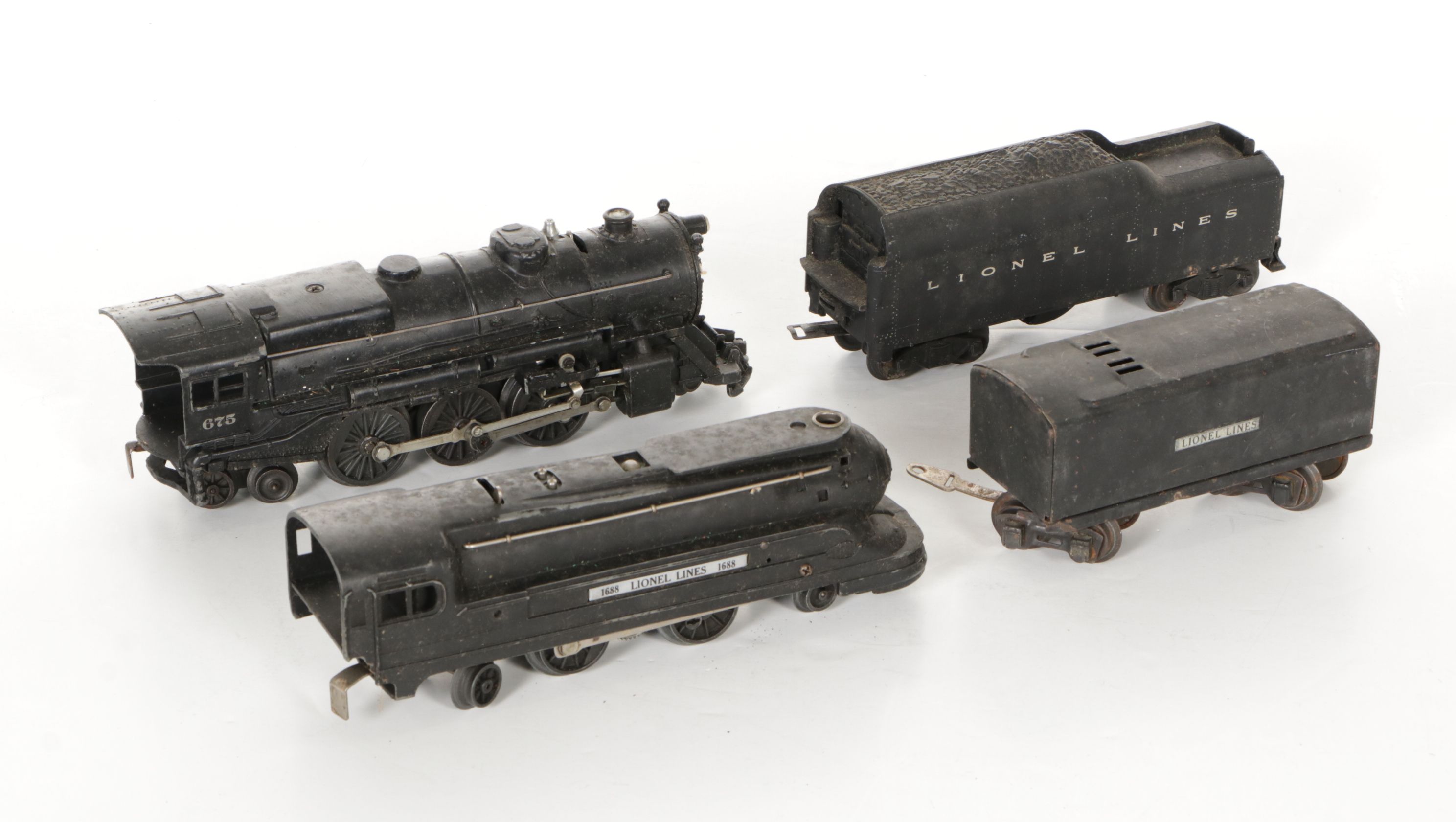 Lionel Locomotives with Boxcars, Cabooses, Accessories and More