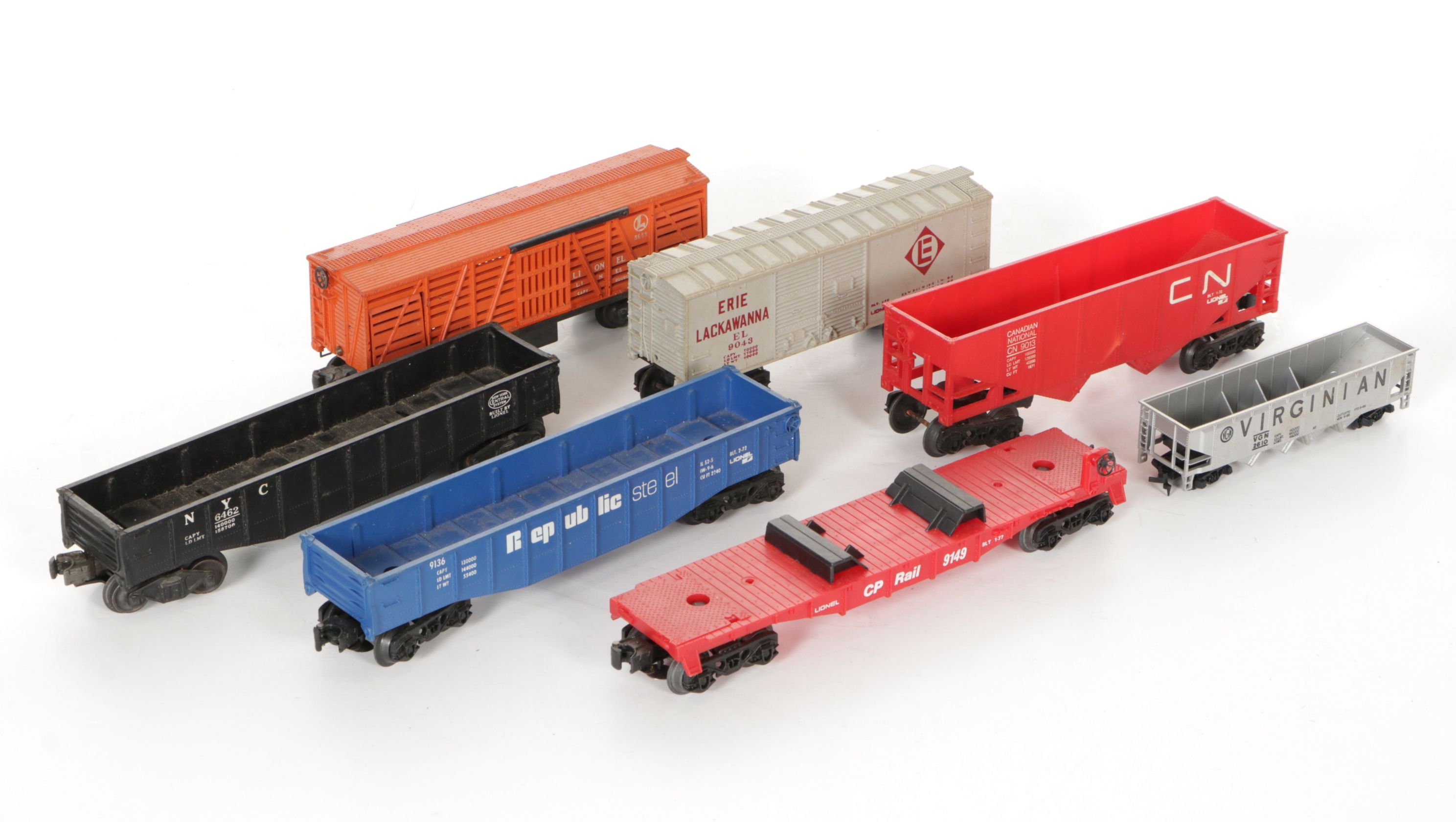 Lionel Locomotives with Boxcars, Cabooses, Accessories and More