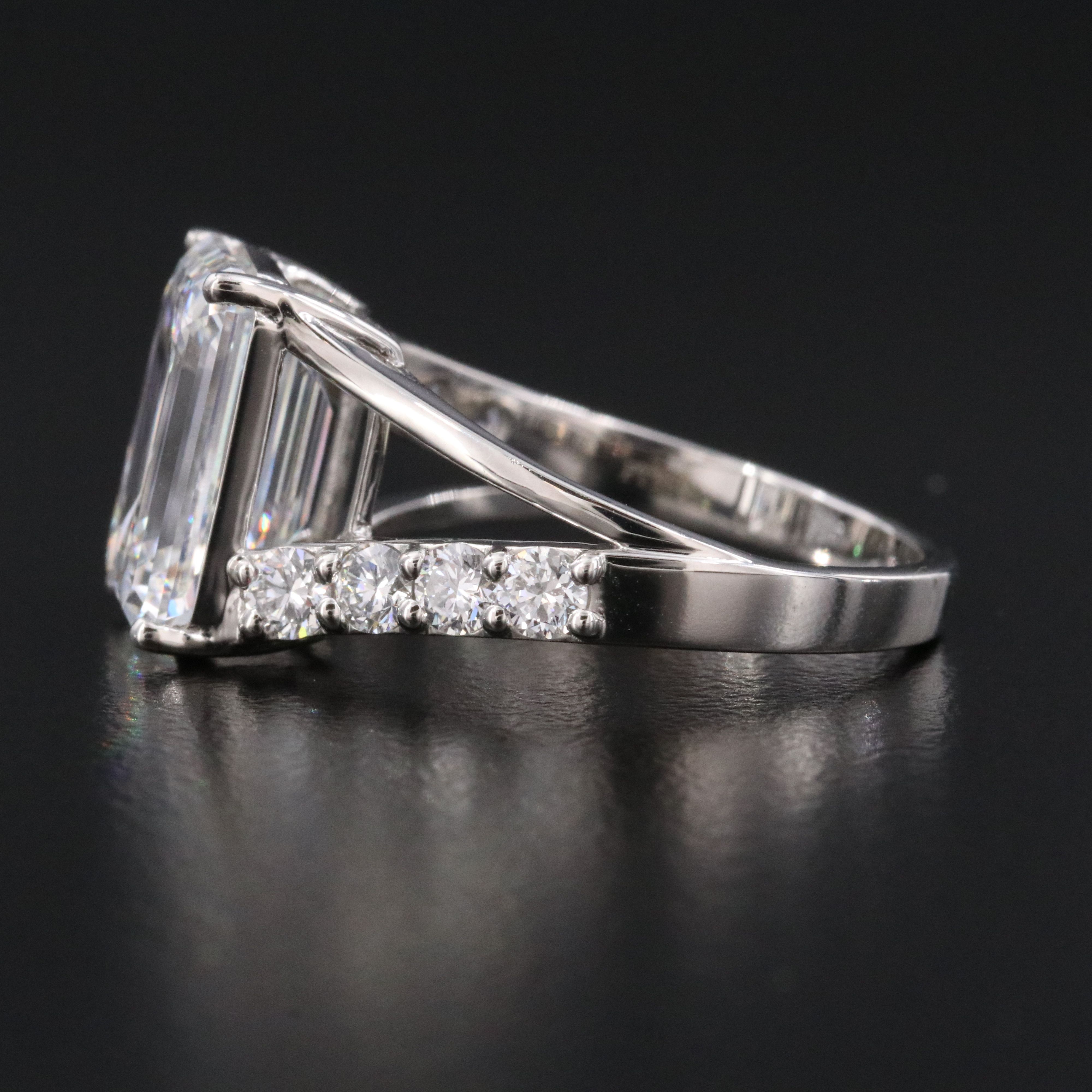 Platinum 5.08 CTW Lab Grown Diamond Ring with IGI Report