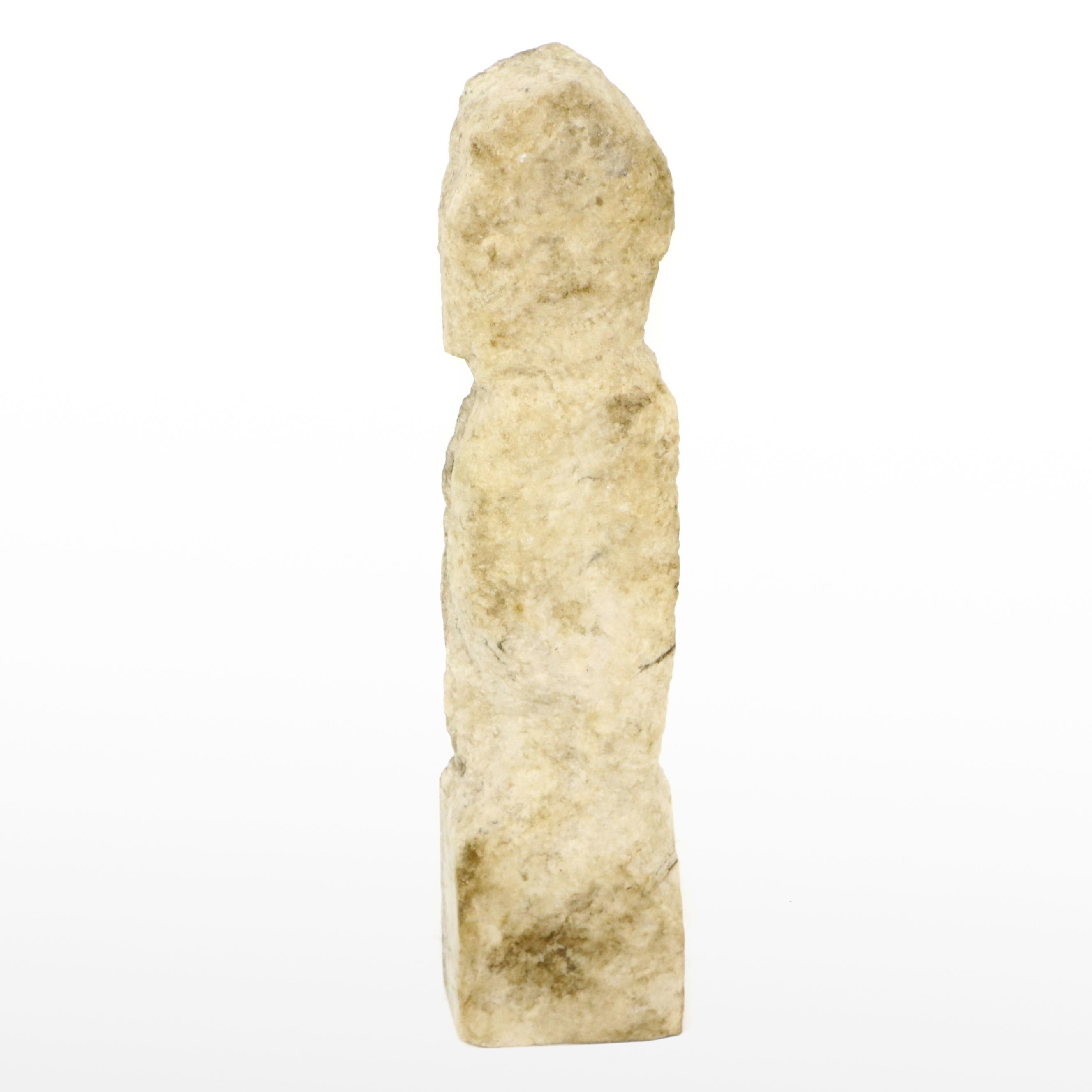 Howard L. Apley Non Finito Limestone Sculpture