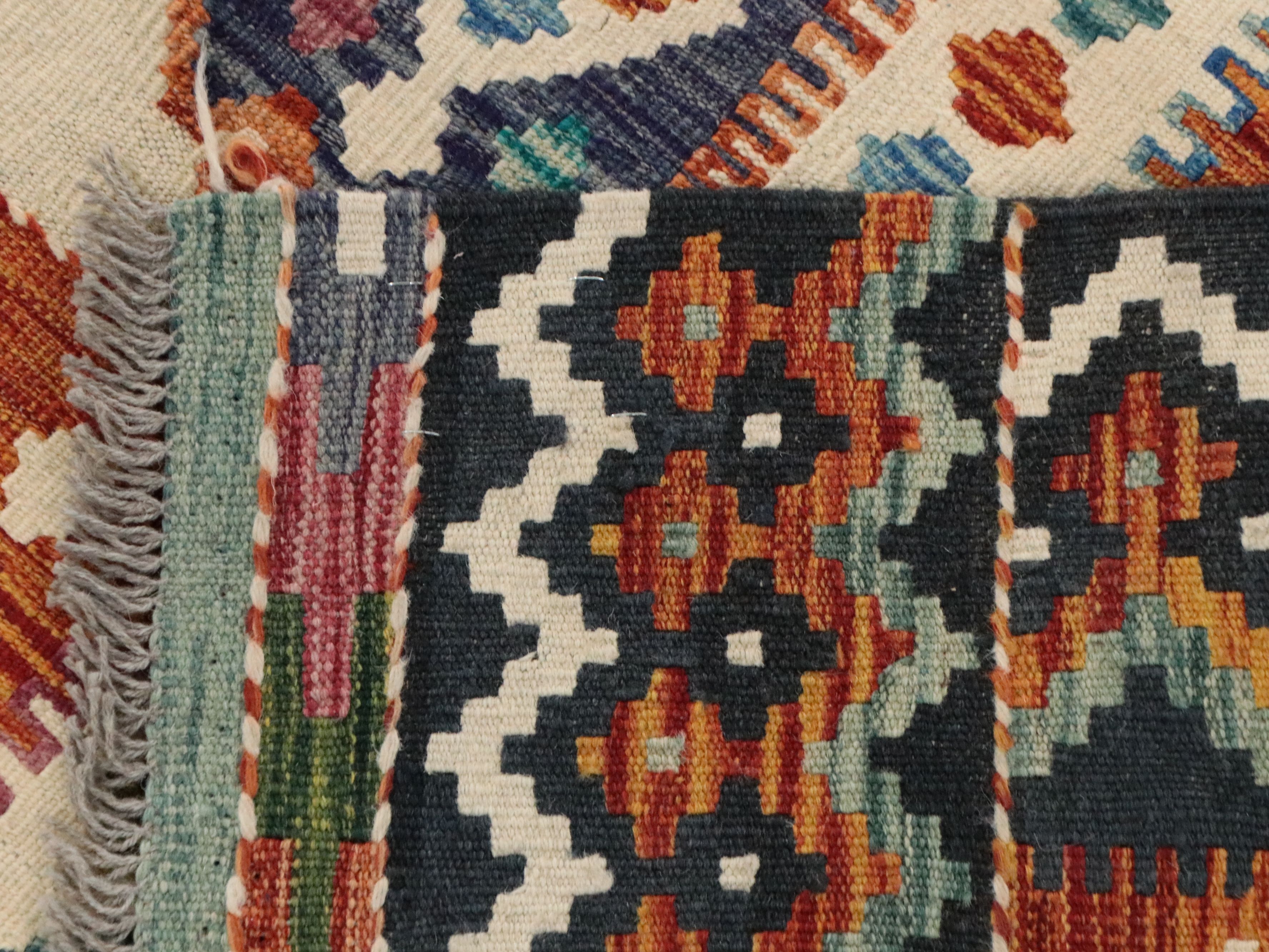 10'2 x 15'9 Handwoven Pakistani Kilim Room-Sized Rug