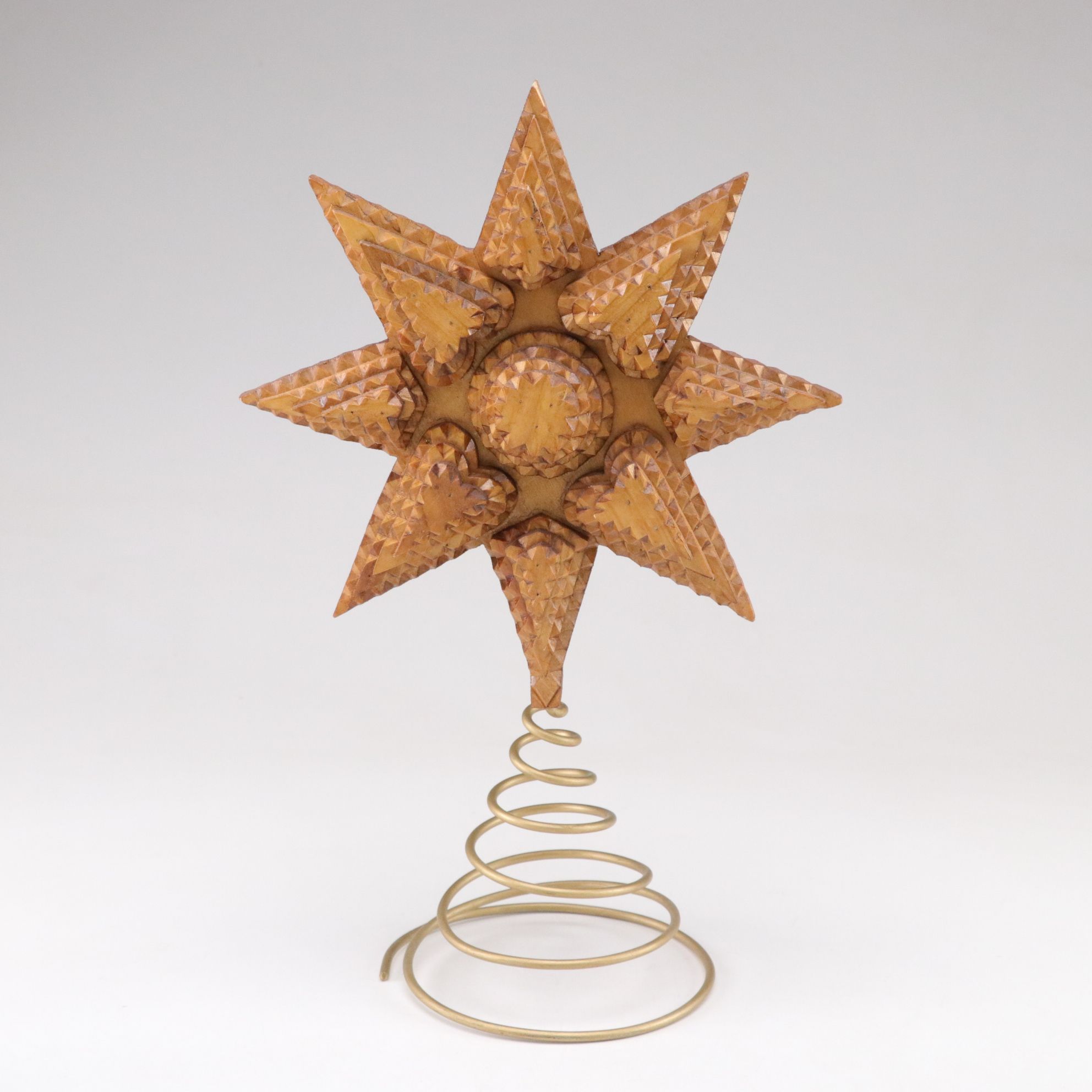 Hand Carved Christmas Tree Topper and More