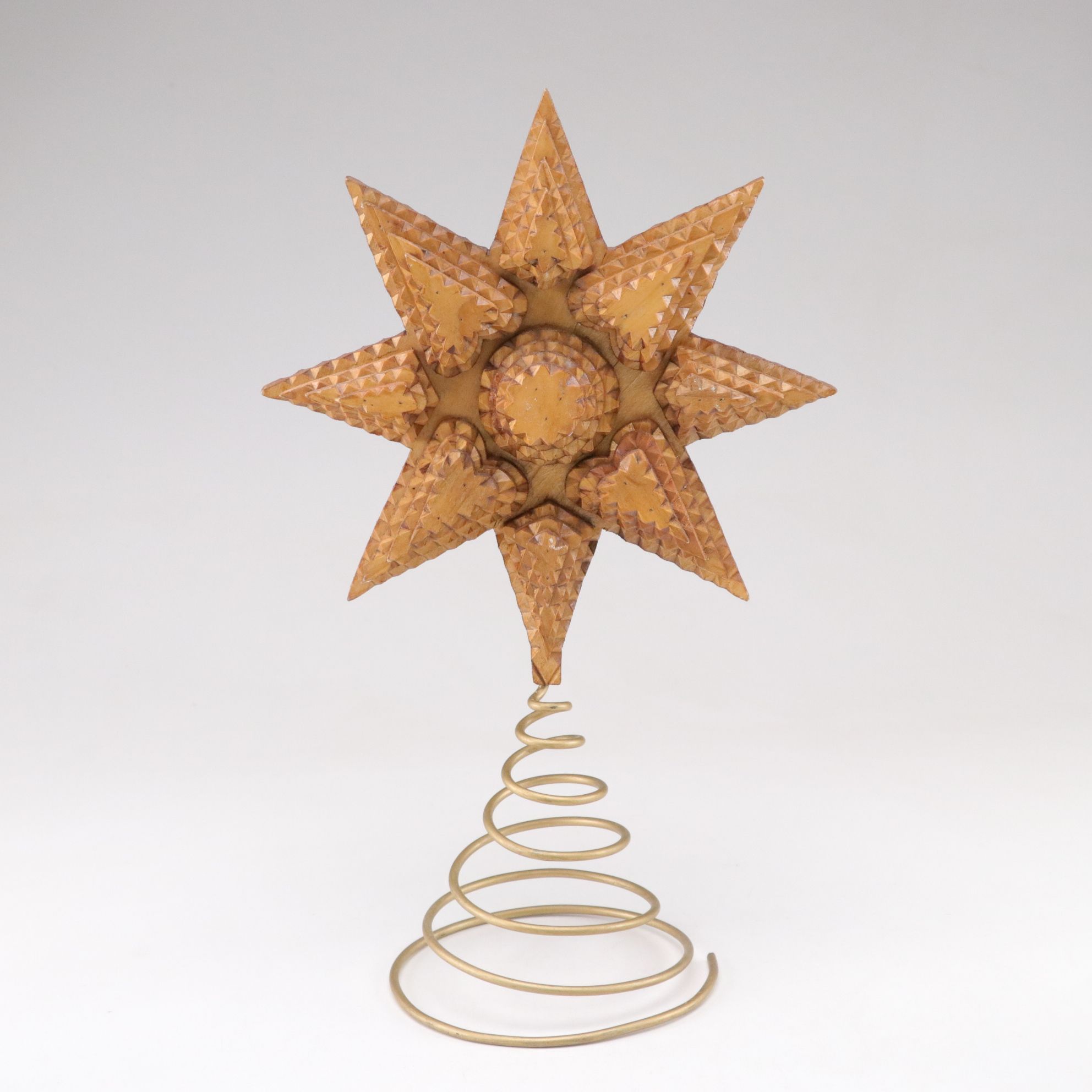 Hand Carved Christmas Tree Topper and More