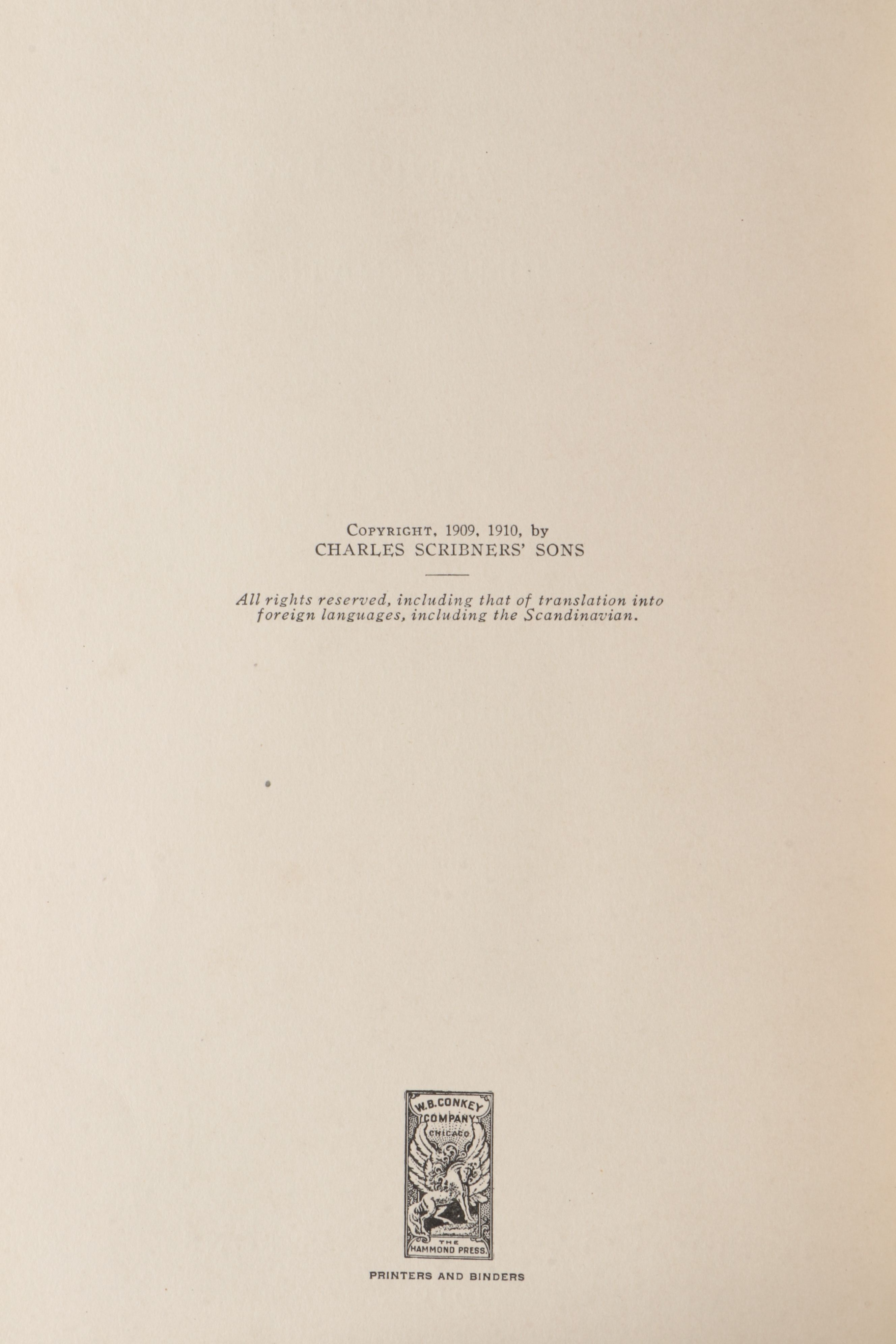 First Trade Edition "African Game Trails" by Theodore Roosevelt, 1910