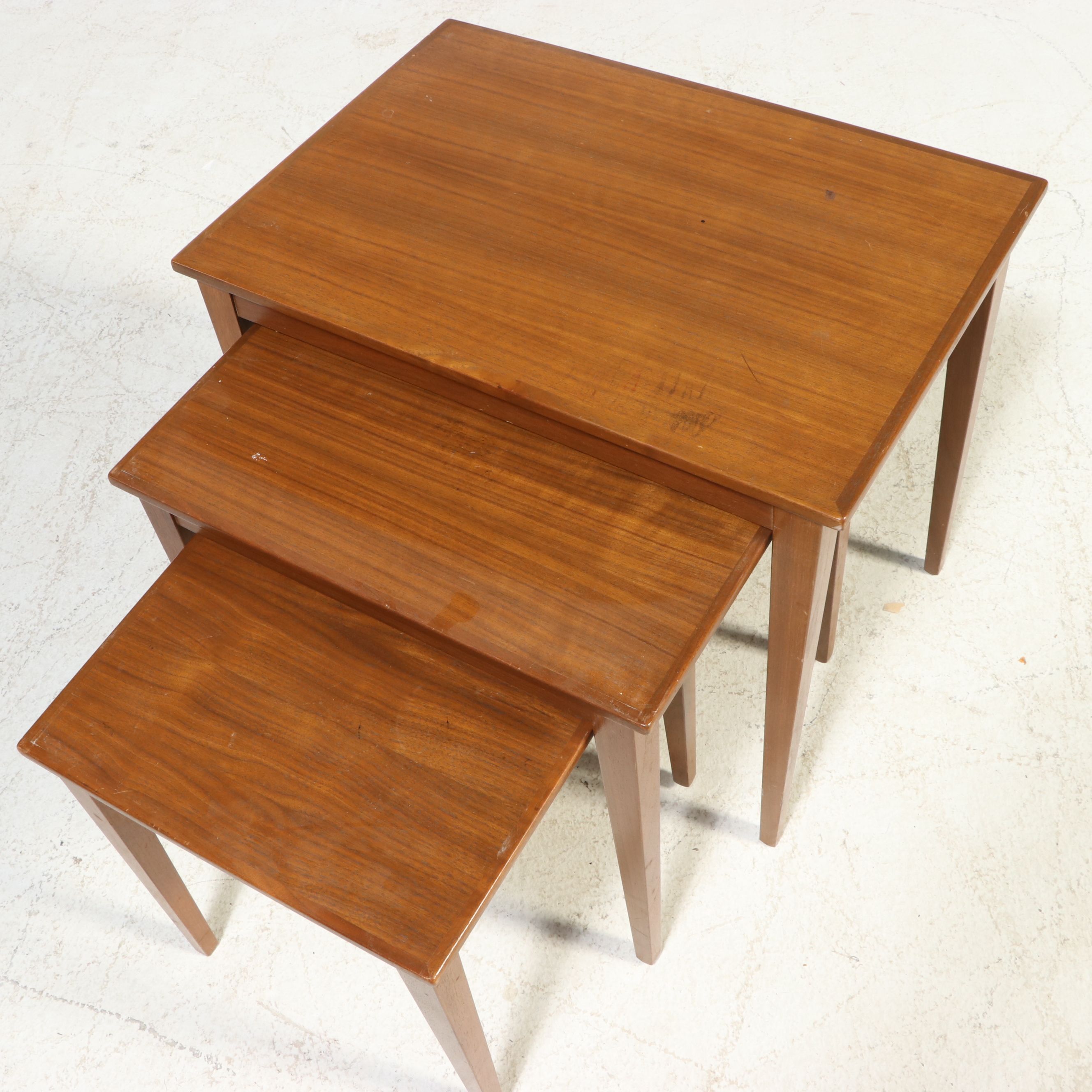 Scandinavian Modern Teak Nesting Tables, Mid-20th Century