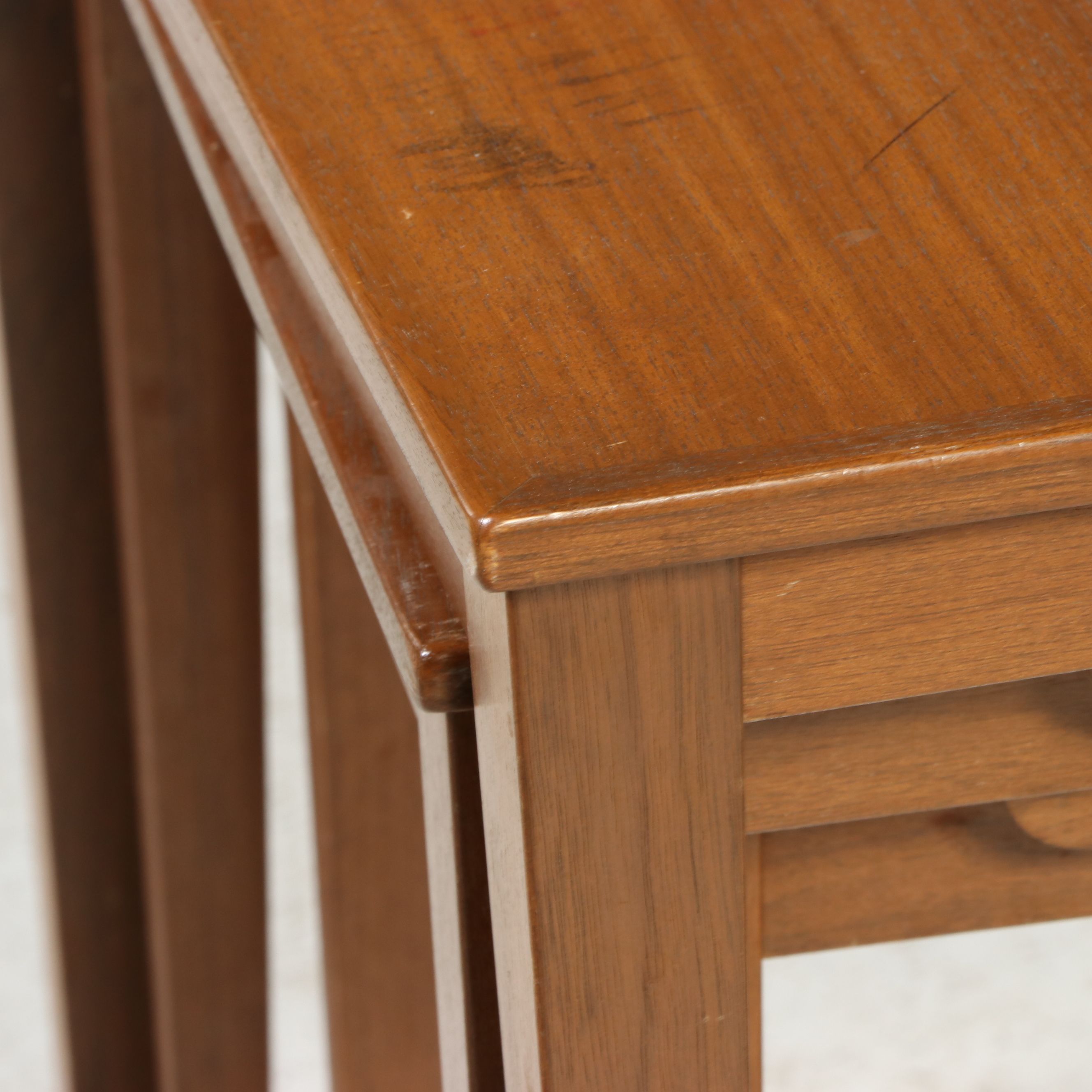 Scandinavian Modern Teak Nesting Tables, Mid-20th Century