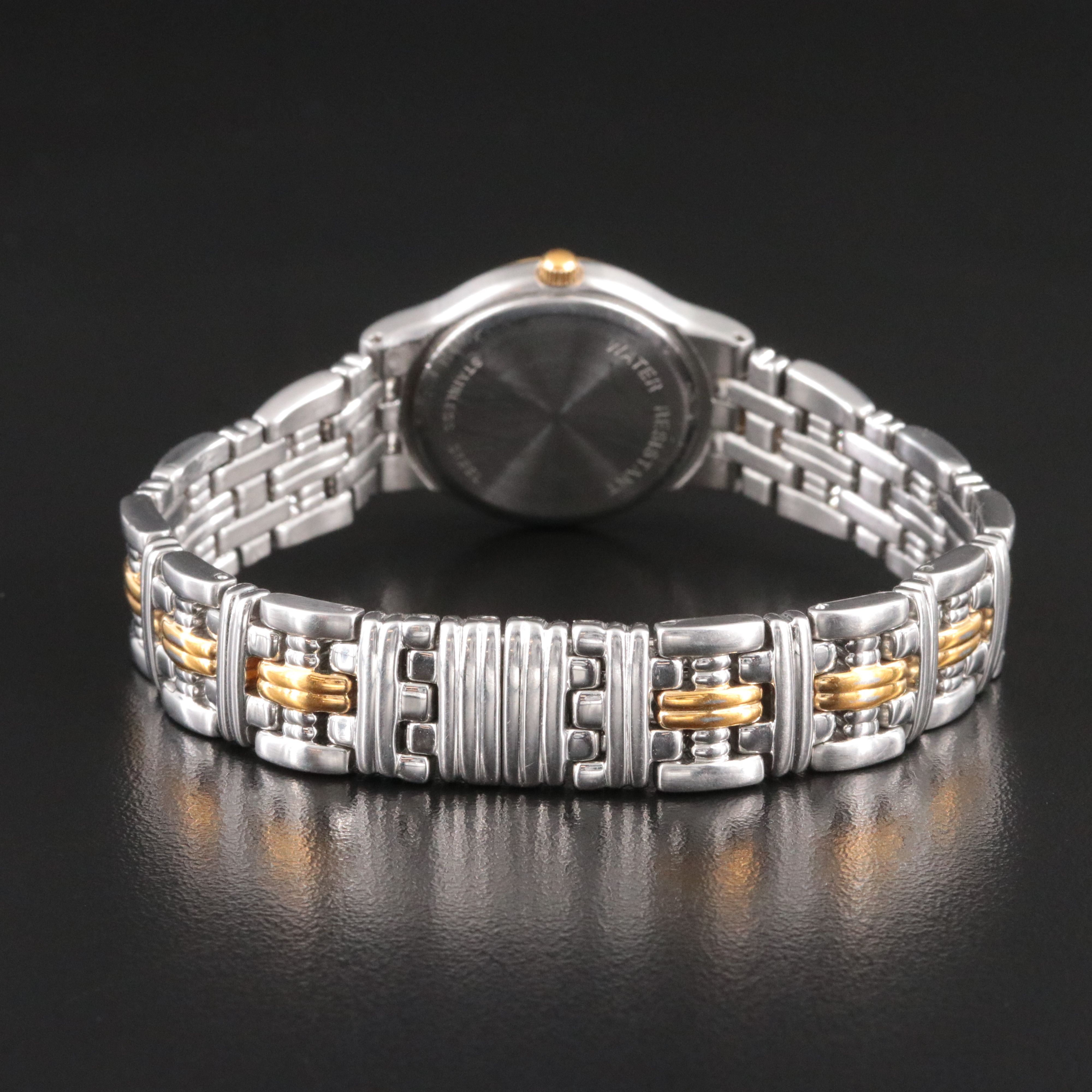 Wittnauer Laureate Diamond Bezel Two-Tone Stainless Steel Quartz Watch