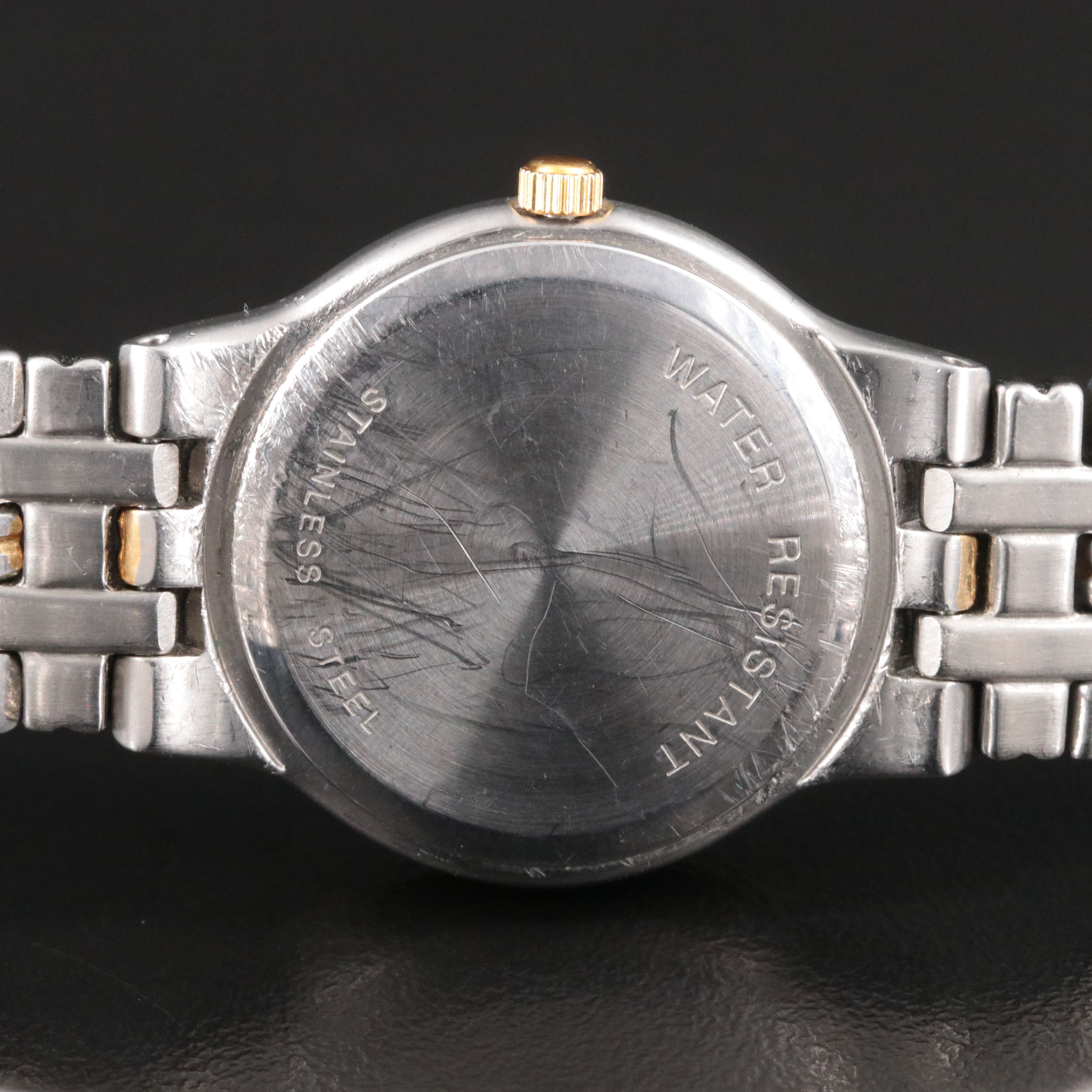 Wittnauer Laureate Diamond Bezel Two-Tone Stainless Steel Quartz Watch