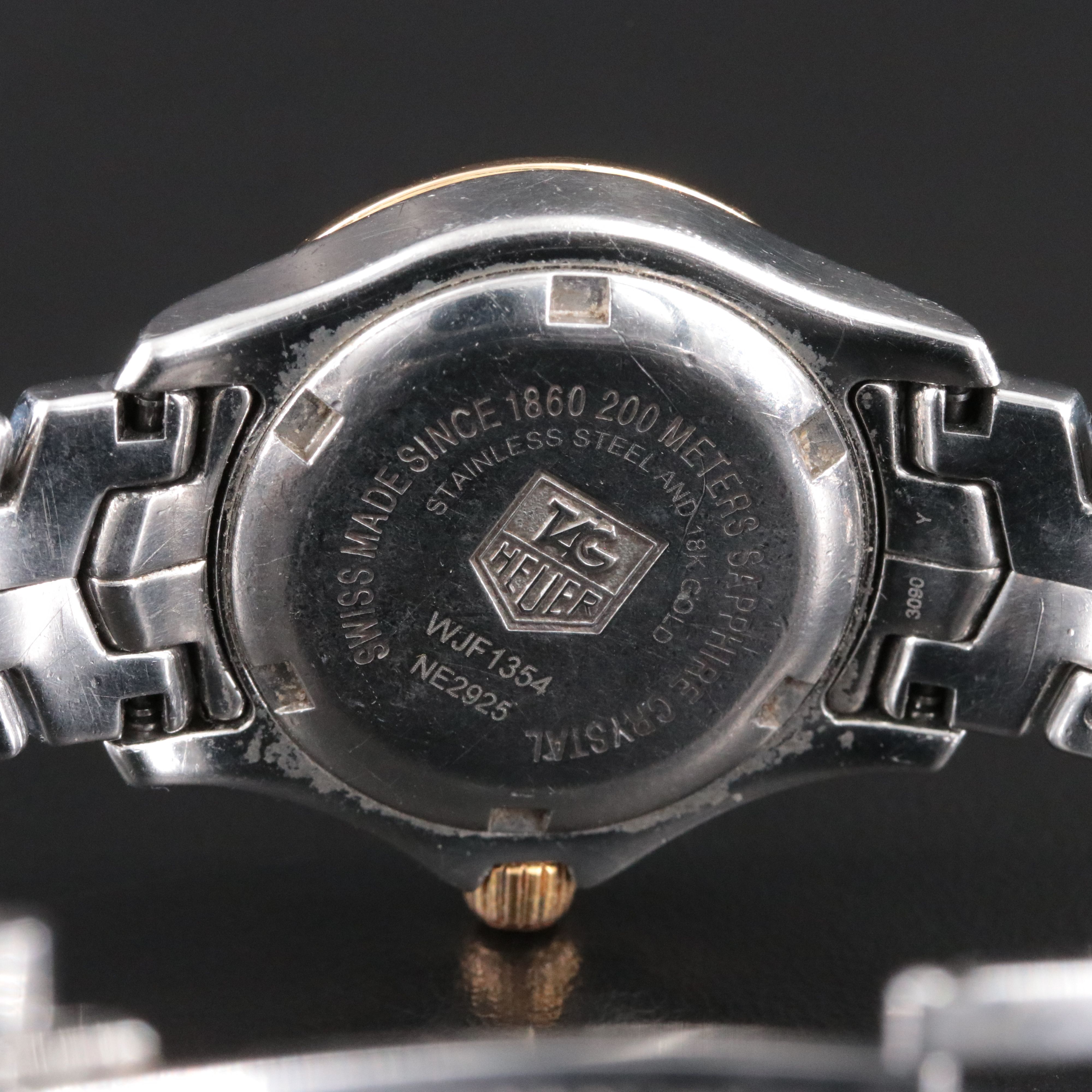 TAG Heuer Link M.O.P. Diamond Dial & 18K Diamond Bezel WJF1354 Model Watch
