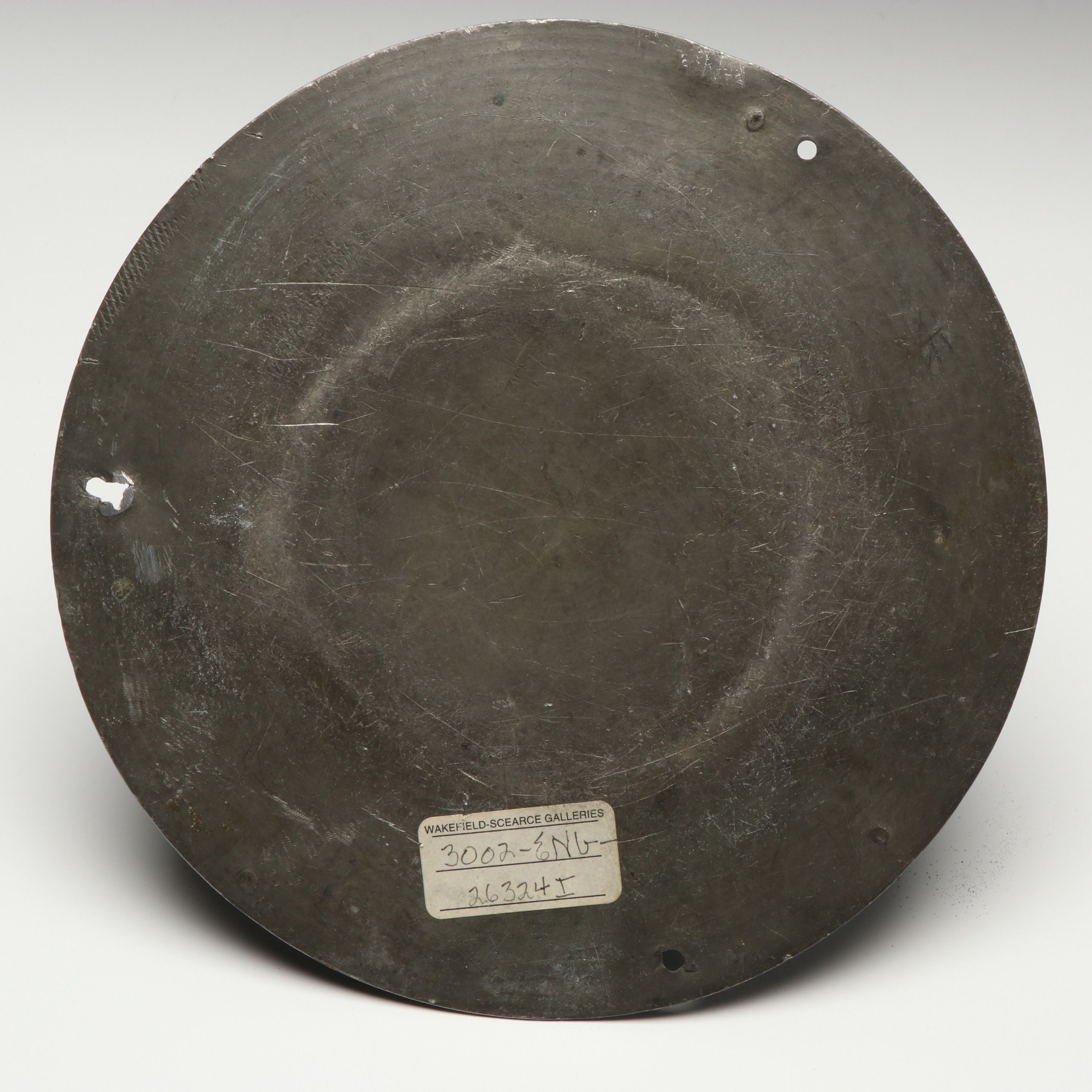 Nautical Pewter Capstan Inkwell, Late 19th/Early 20th C.