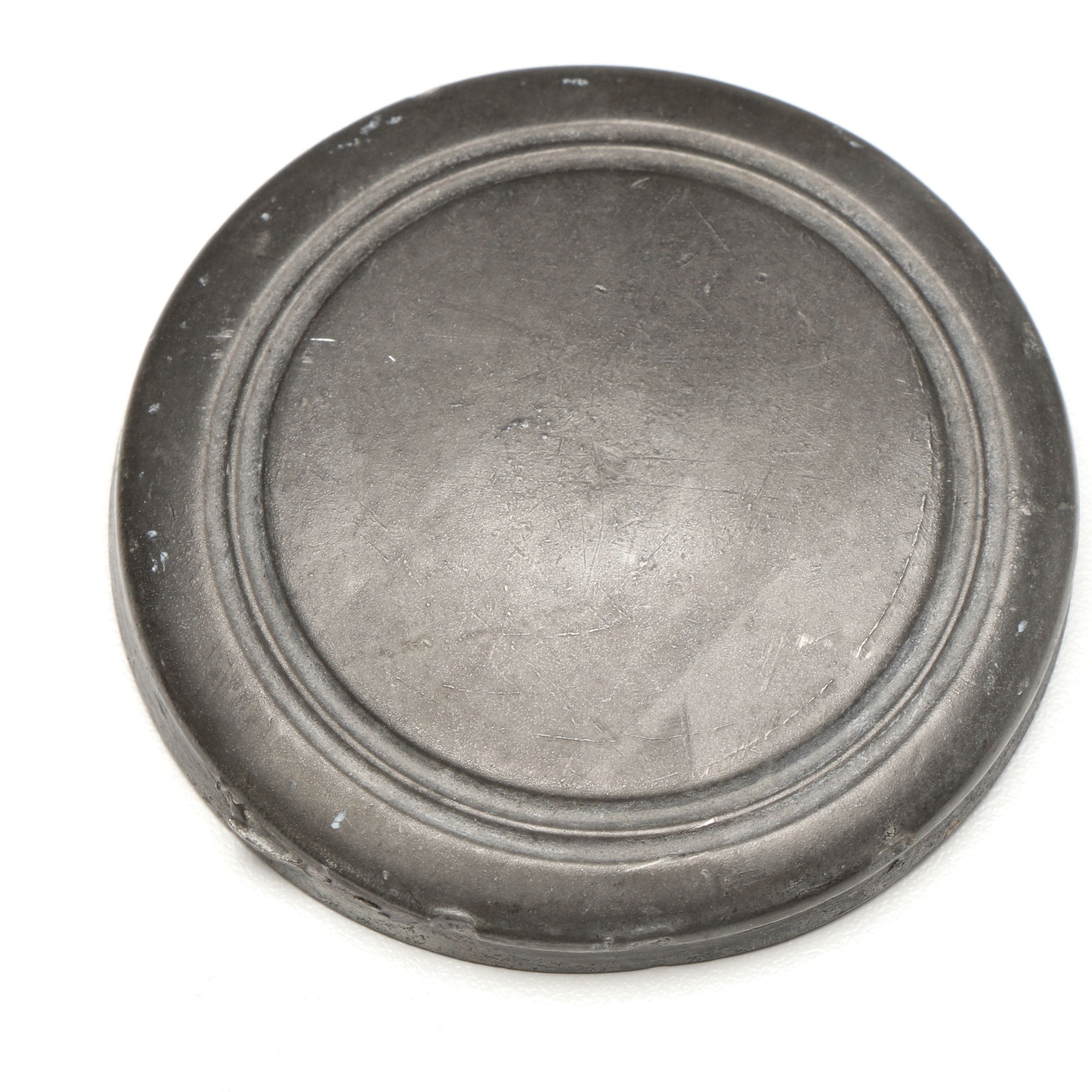 Nautical Pewter Capstan Inkwell, Late 19th/Early 20th C.