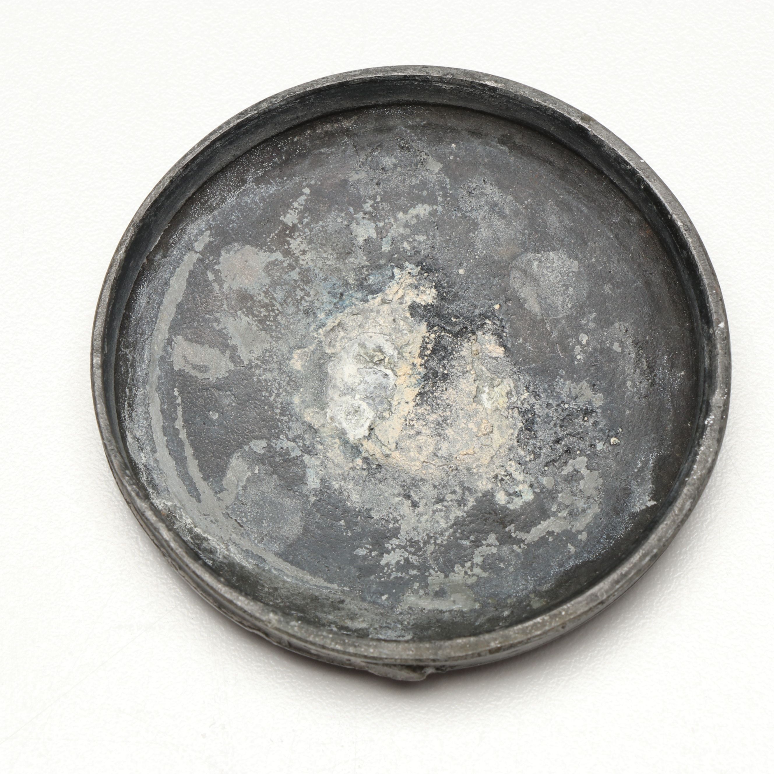 Nautical Pewter Capstan Inkwell, Late 19th/Early 20th C.