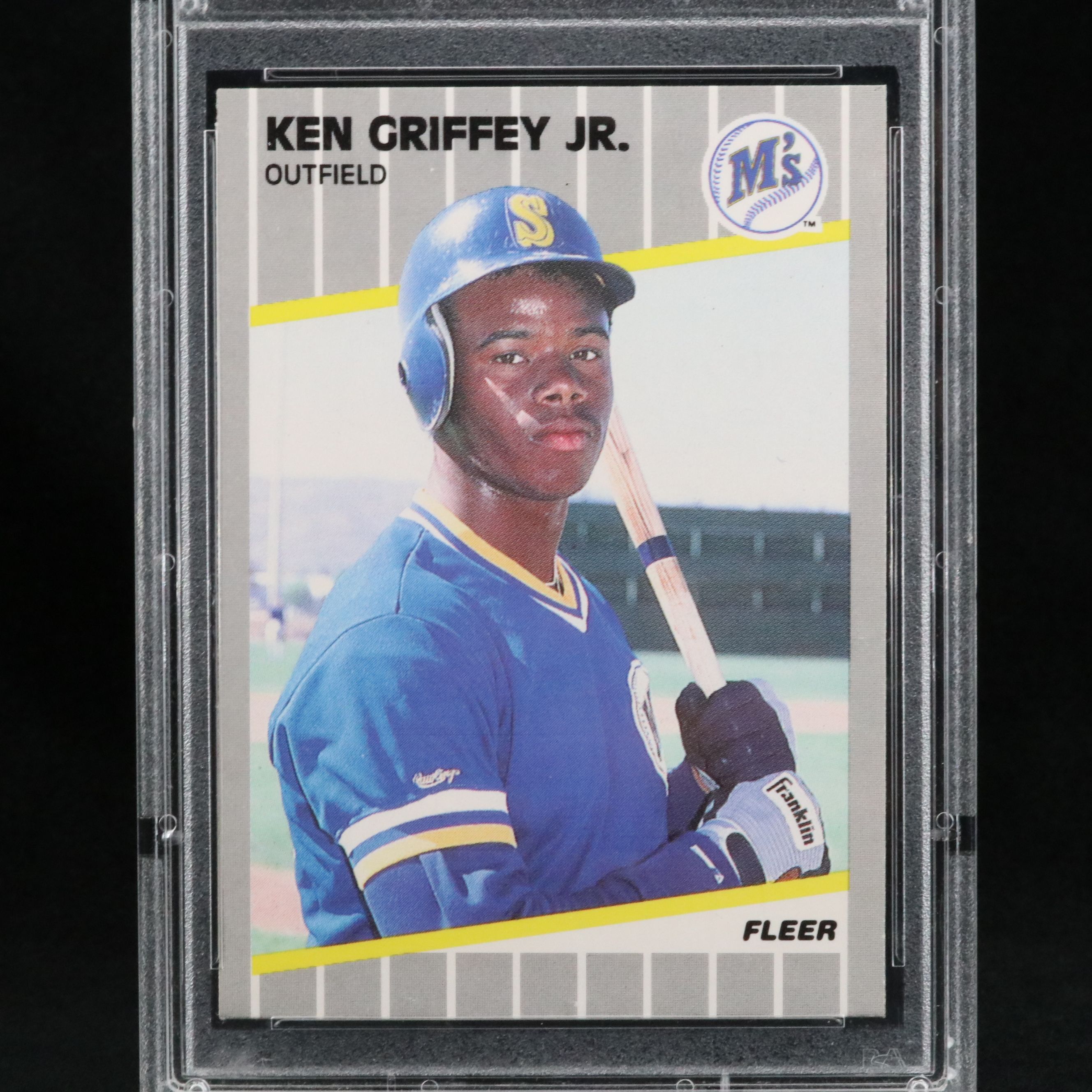1989 Fleer Ken Griffey Jr. Rookie Baseball Card Graded PSA 9