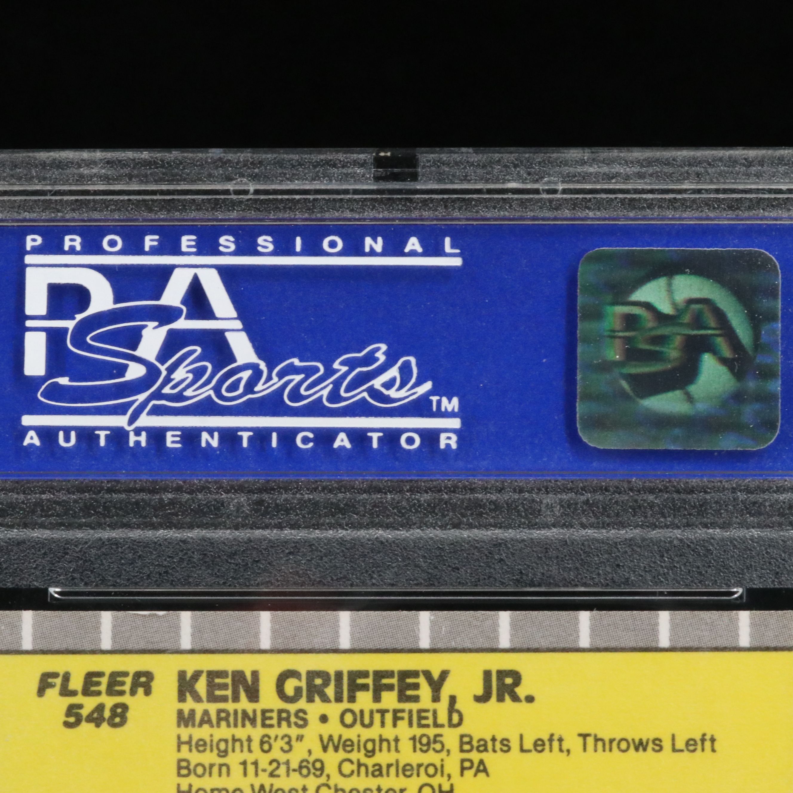 1989 Fleer Ken Griffey Jr. Rookie Baseball Card Graded PSA 9