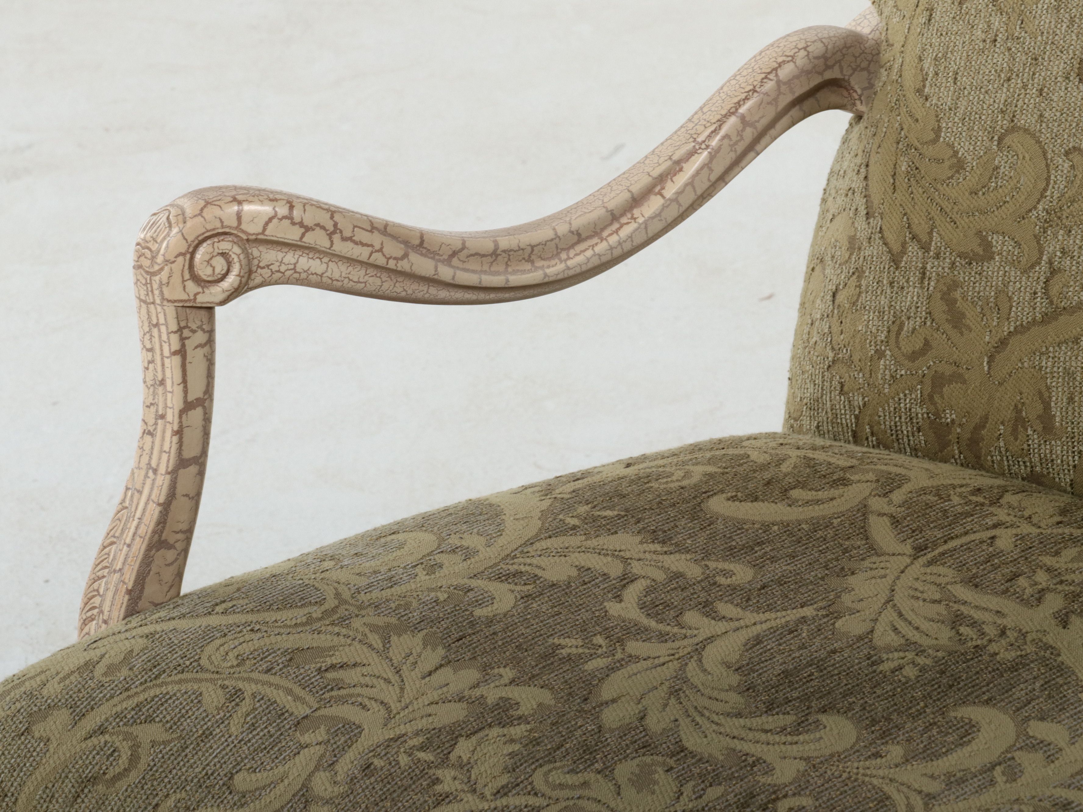Pennsylvania House Bergère Chair with The Great Indoors Round Other Accent Table