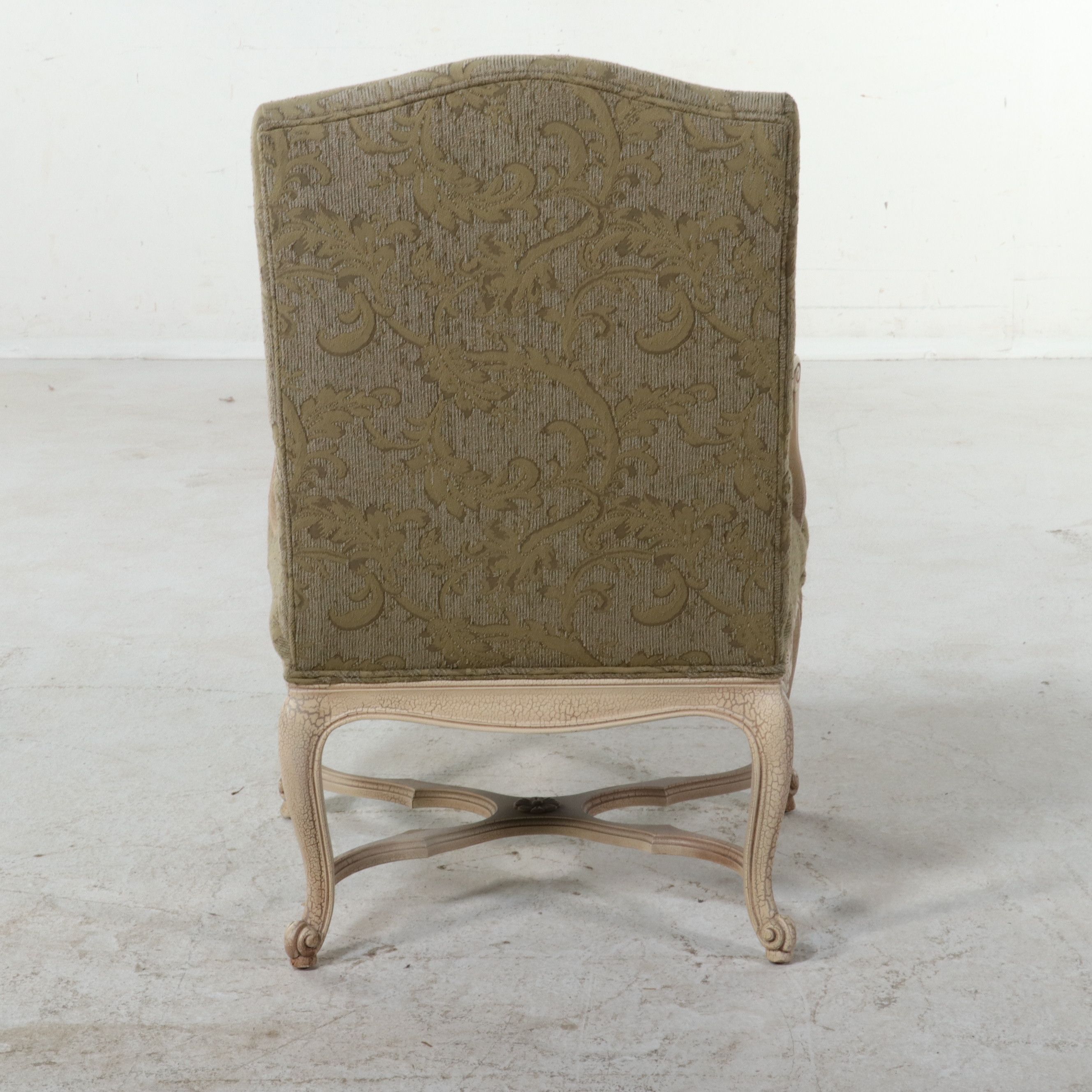 Pennsylvania House Bergère Chair with The Great Indoors Round Other Accent Table